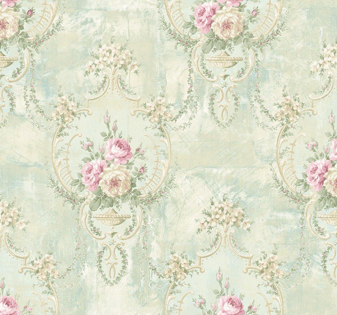 1100x1027 French Country Floral Wallpaper