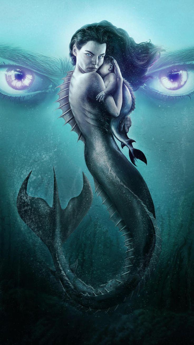 736x1309 Siren Phone Wallpaper. Moviemania. Mermaid art, Evil mermaids, Fantasy mermaids