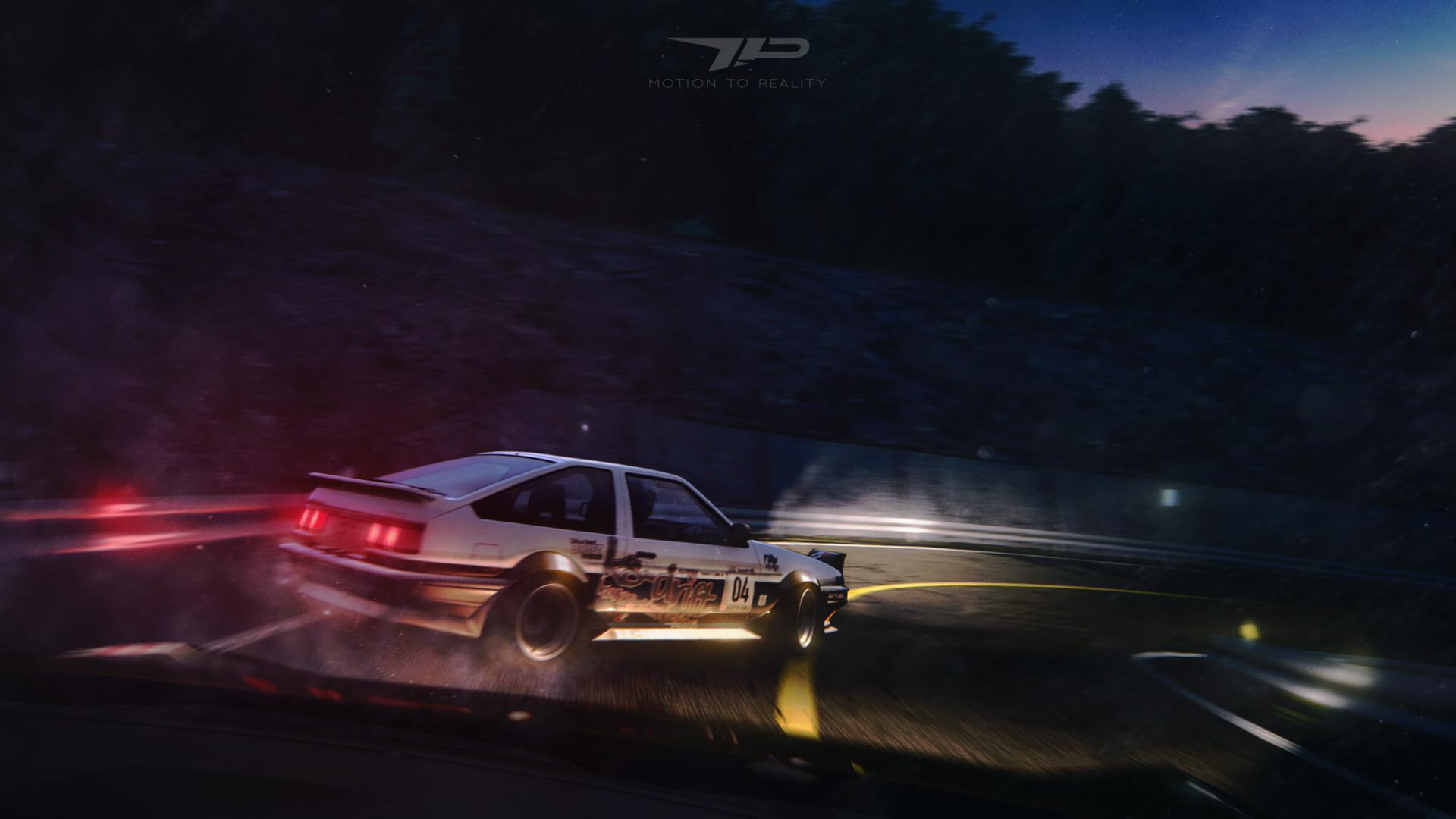 1920x1080 AE86 Touge Battle