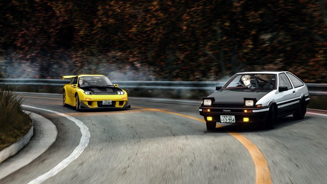 1280x720 Who Would Win If Takumi and Keisuke Had A Rematch? #initiald #assettocorsa
