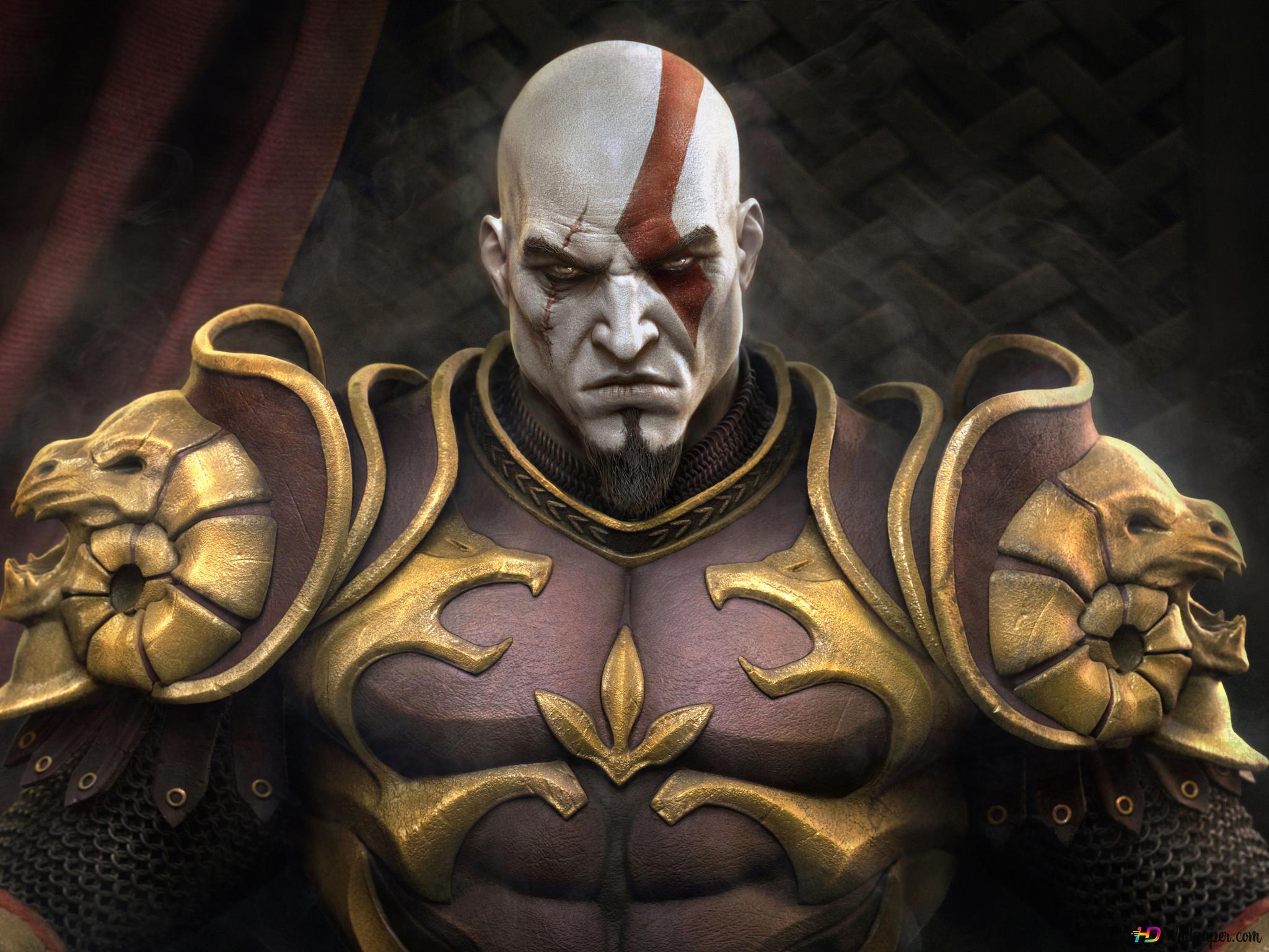 2048x1536 God of War game Armor 8K wallpaper download