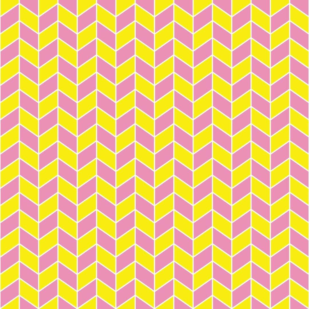 1080x1080 Pink And Yellow Chevron Wallpaper And Stick Or Non Pasted