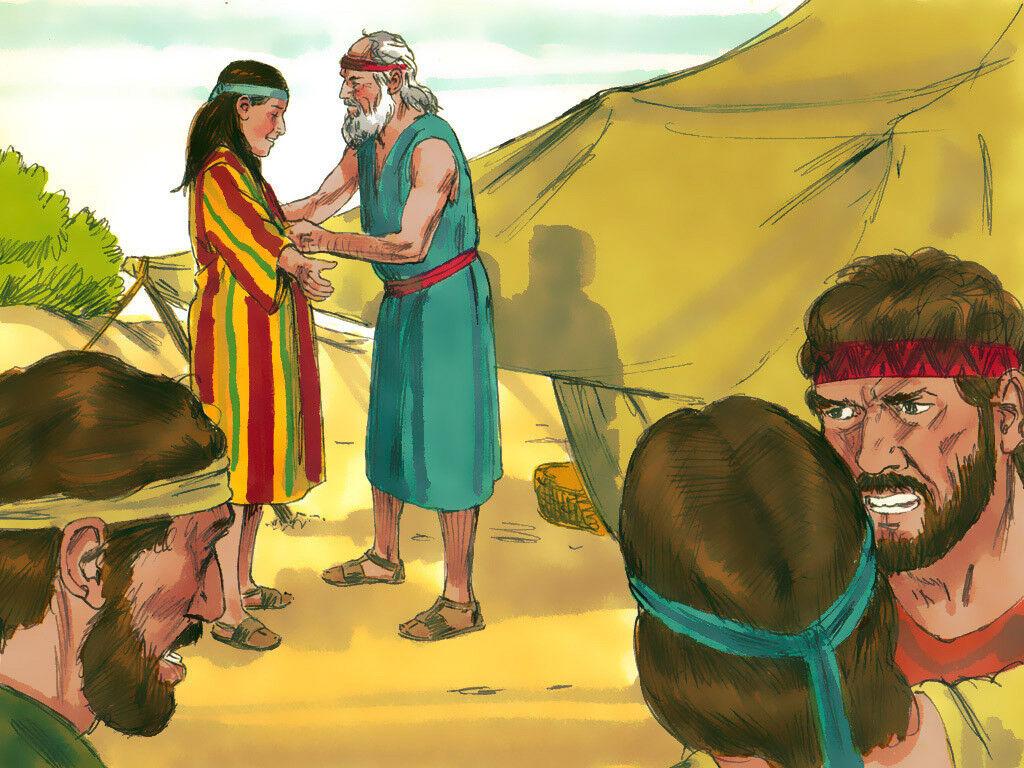 1024x768 FreeBibleimage - Joseph And His Dreams - Joseph's Robe And Dreams Make His Brother Angry (Genesis 37:1 11)