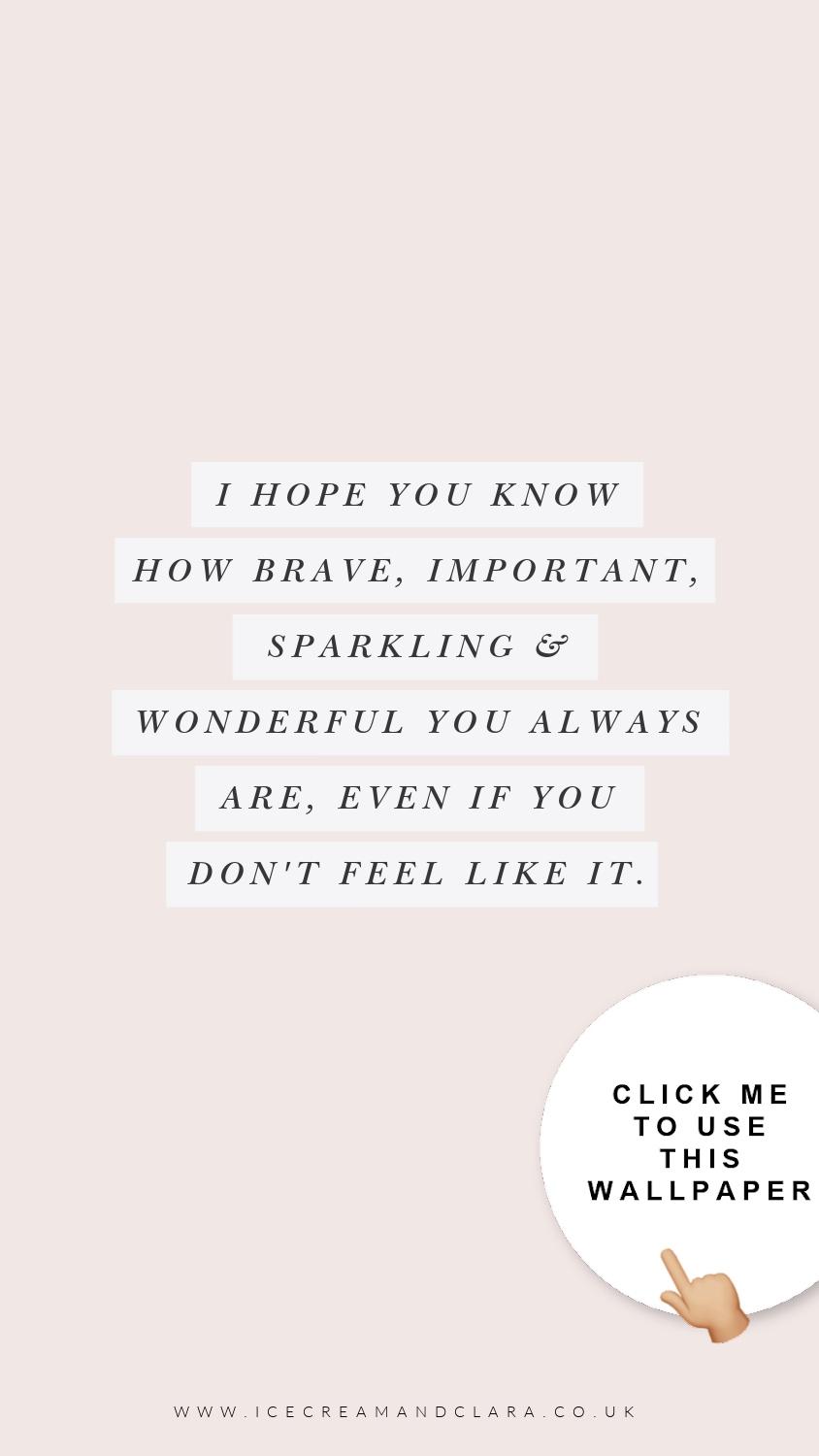 844x1500 Empowering Cute Wallpaper for Girls to Feel Powerful! Cream whispers Clara