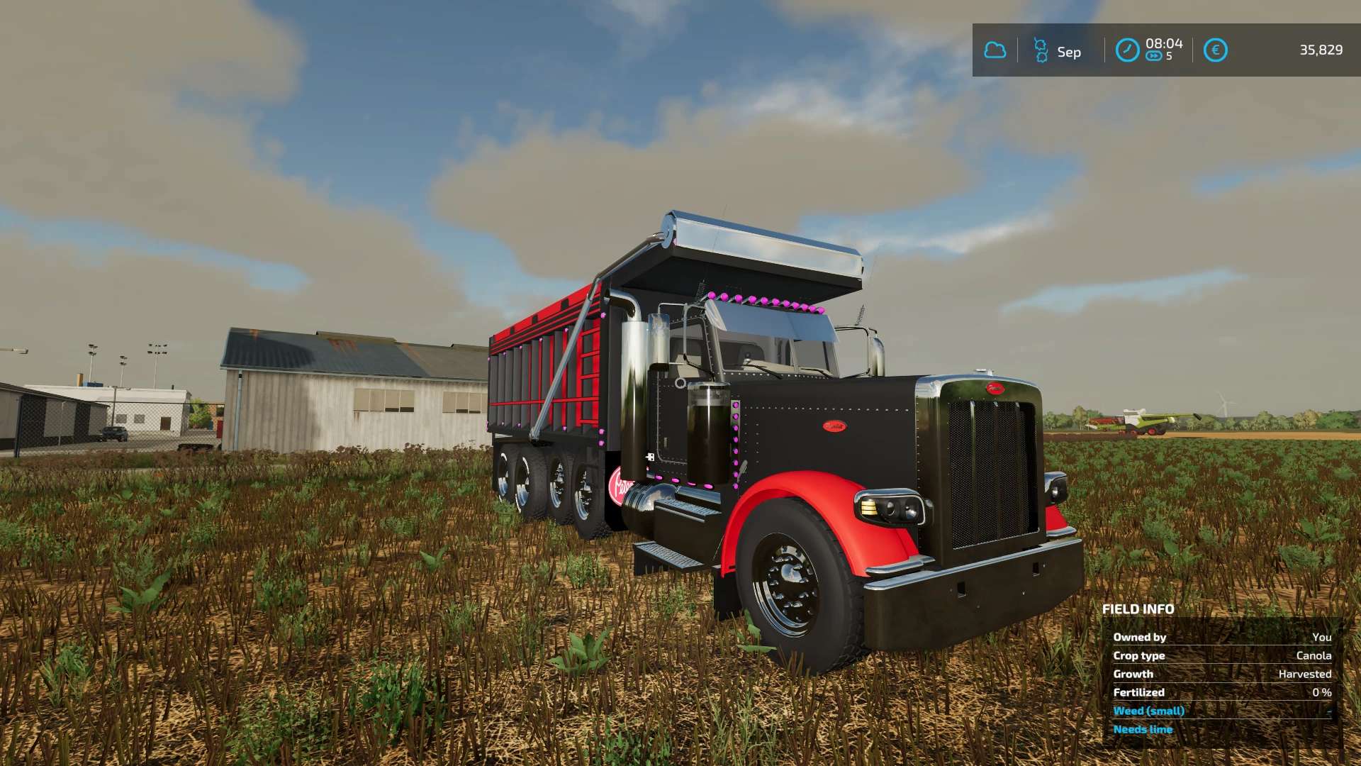 1920x1080 FS22 Peterbilt 379 dump truck v2.0.0.0. FS22 Mod Download