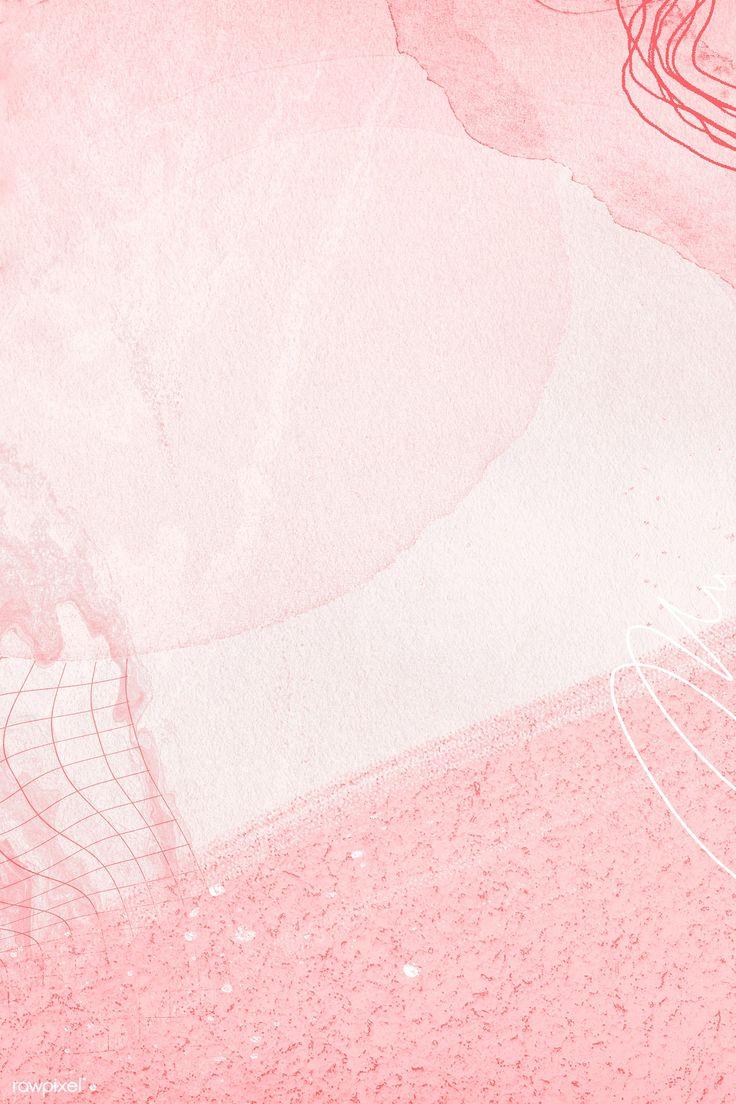 736x1104 Red and pink watercolor style background design. free image by rawpixel.com / Aum. Pastel color background, Background design, Phone wallpaper pink