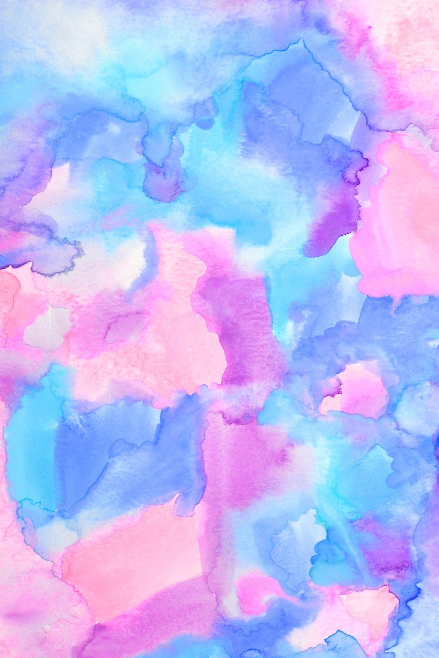 1492x2238 Pastel Watercolor Wallpaper