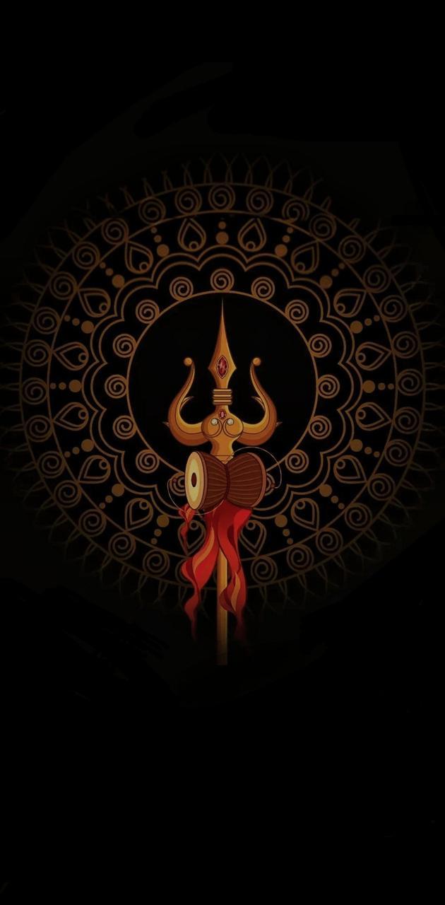 630x1280 Shiva Trishul wallpaper