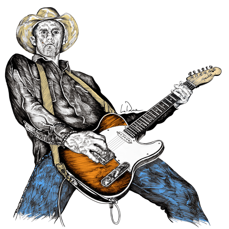 900x900 Country Rock Guitaristby Clipart Image