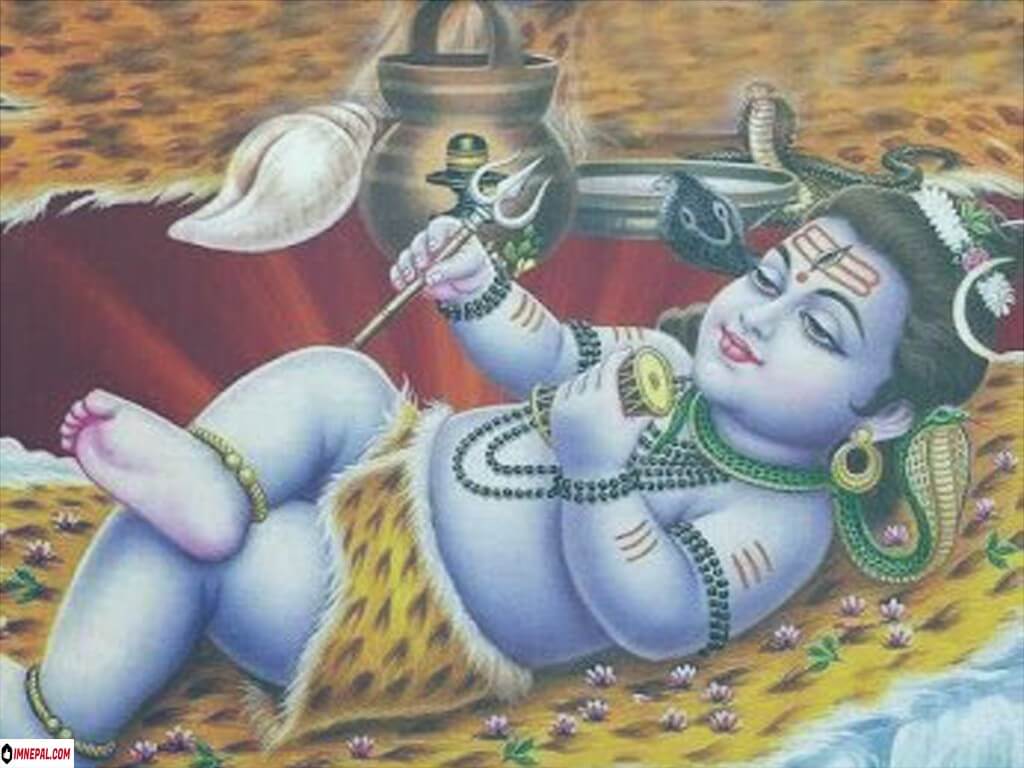 1024x768 Best Image Of Lord Child Shiva Sleeping Siba Wallpaper