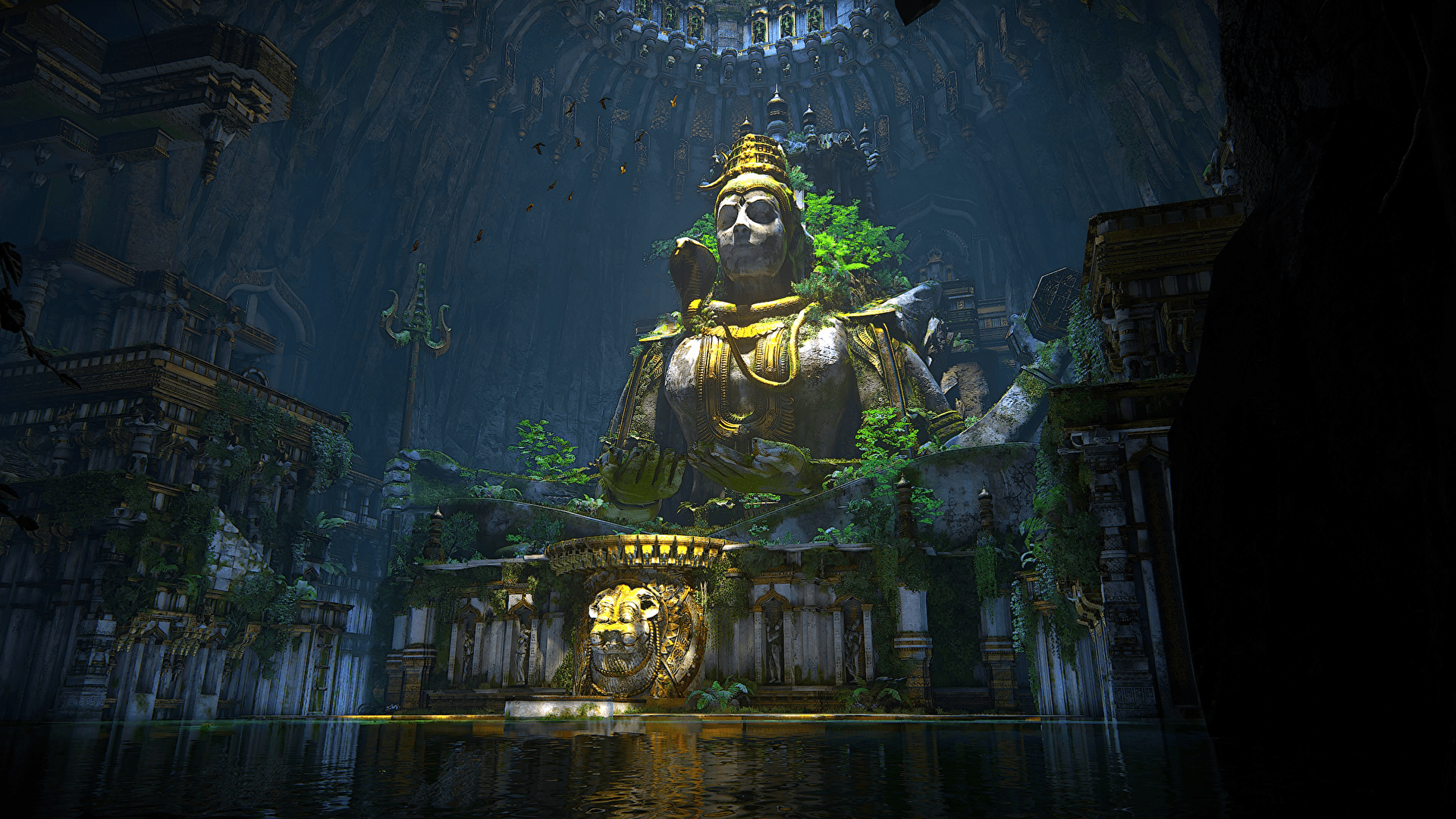 1920x1080 Uncharted : The Lost Legacy, water, set, Shiva, Trishul (Shivas Trident), video game art, video games Gallery HD Wallpaper