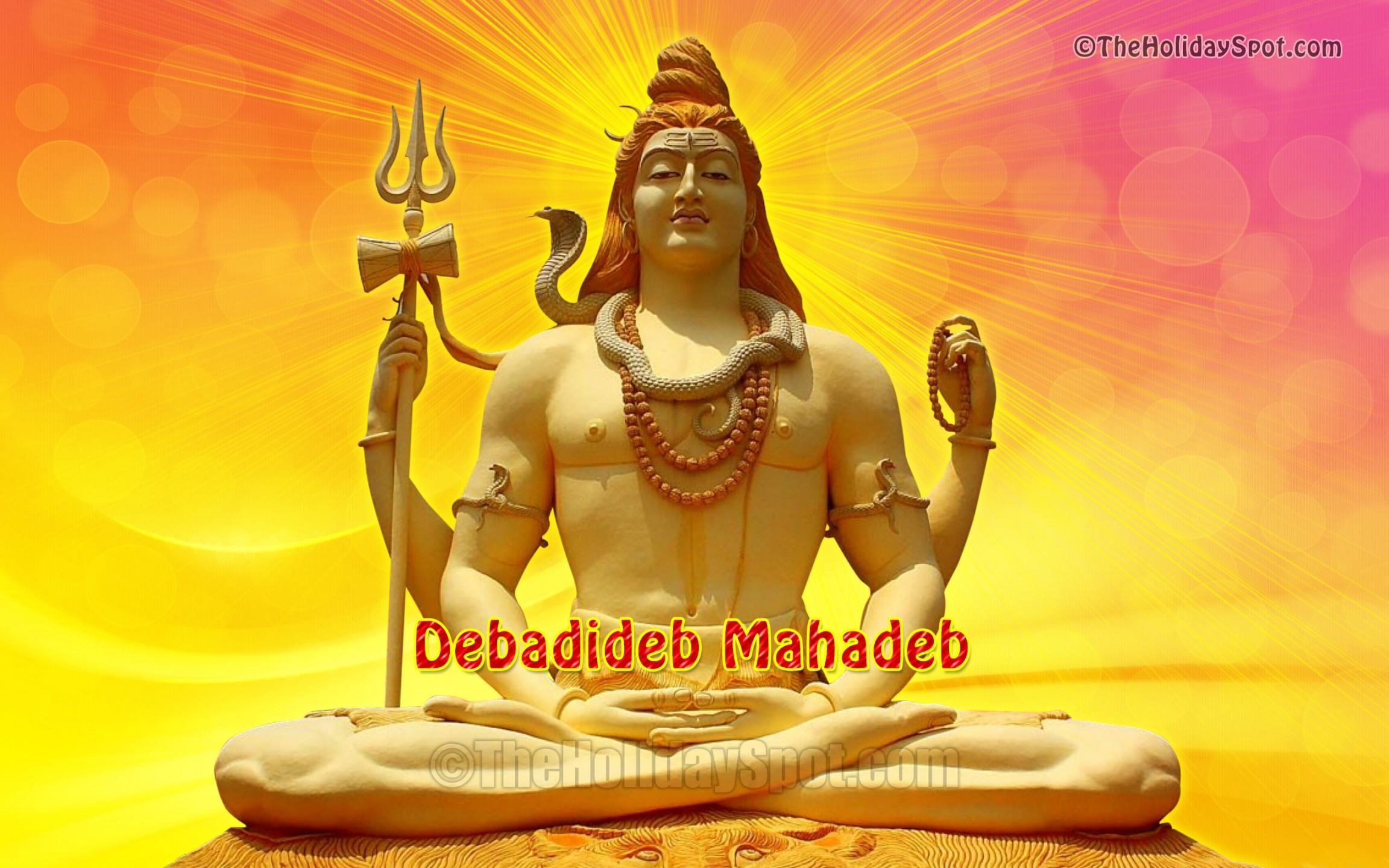2304x1440 Lord Shiva on Meditation