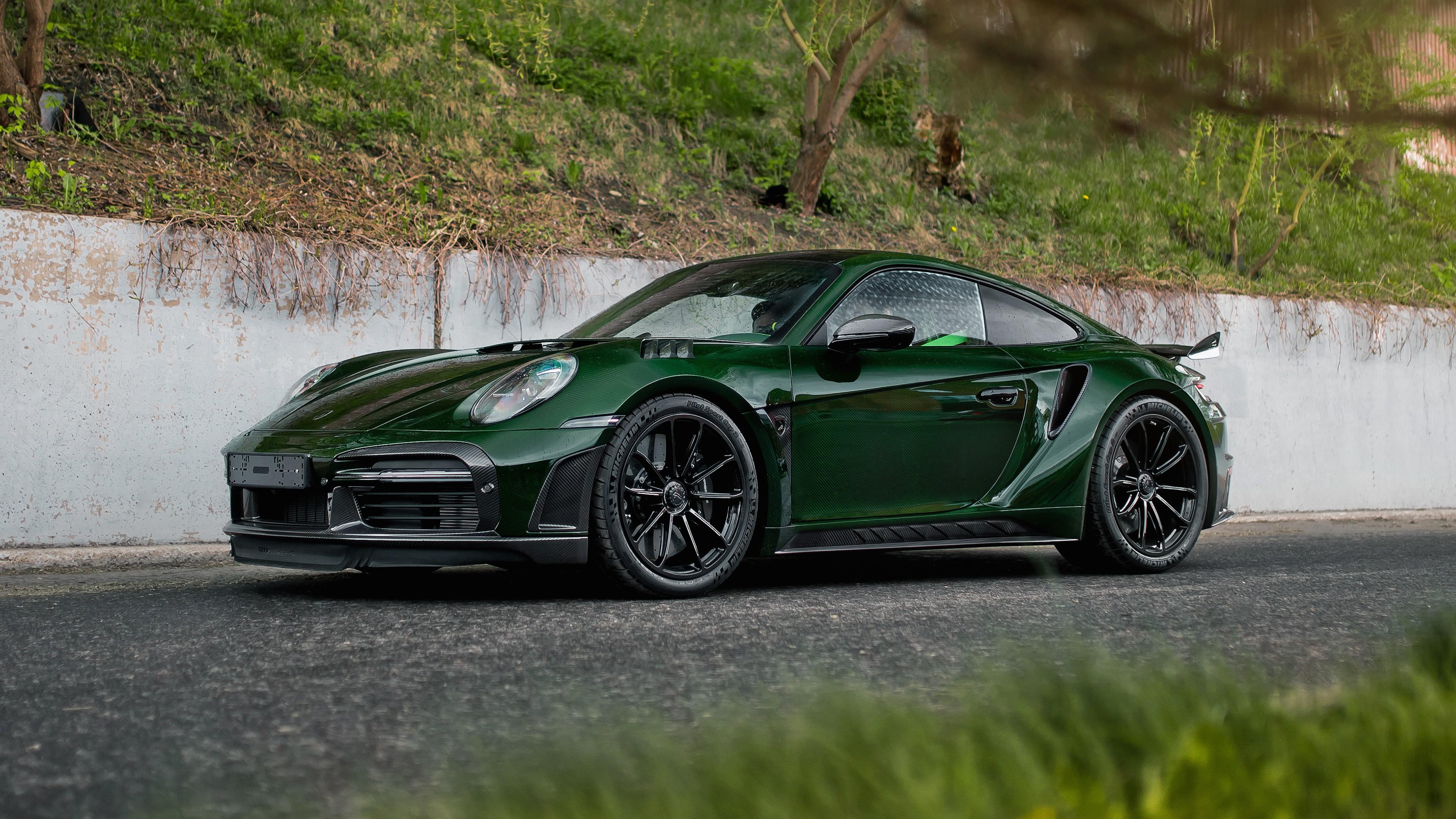 3840x2160 TopCar Porsche 911 Turbo S Stinger GTR Carbon Edition 4K 3 Wallpaper Car Wallpaper