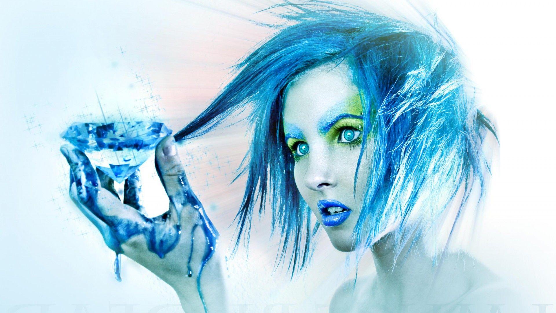 1920x1080 Blue girl wallpaper. Sooo. Blue !. Blue, Diamond