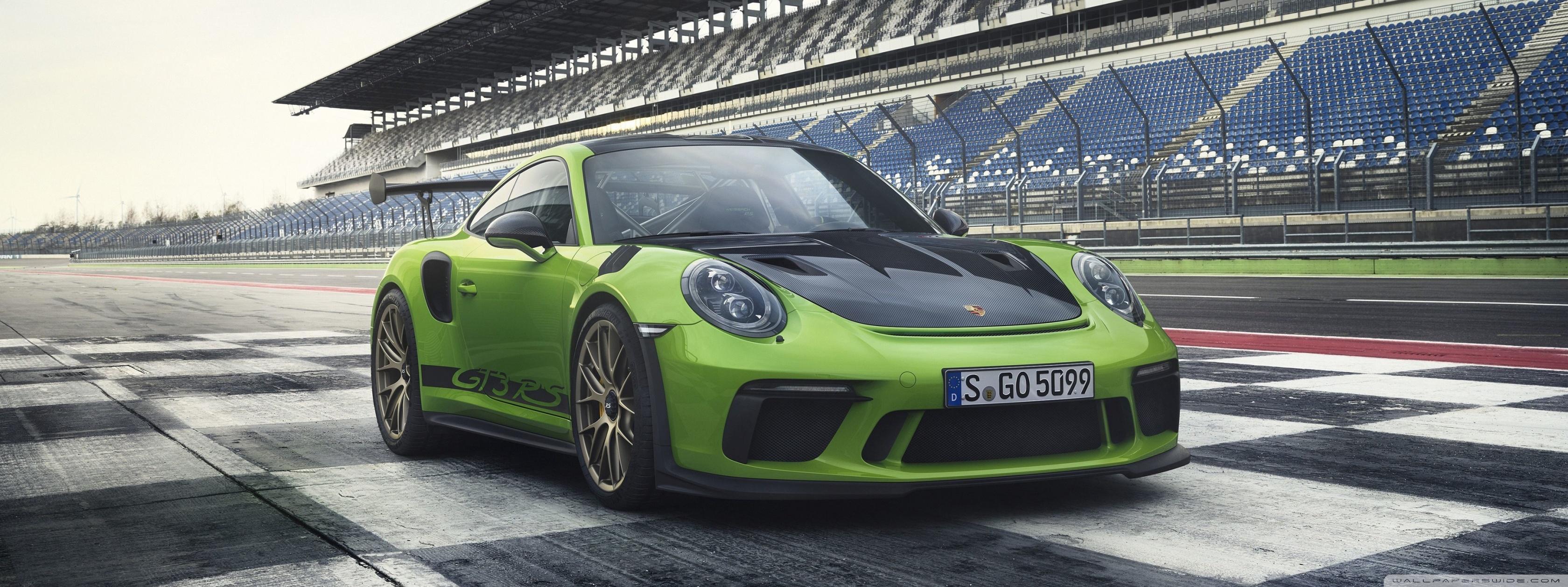 3360x1260 Porsche 911 GT3 RS 2018 Ultra HD Desktop Background Wallpaper for : Widescreen & UltraWide Desktop & Laptop : Multi Display, Dual & Triple Monitor : Tablet