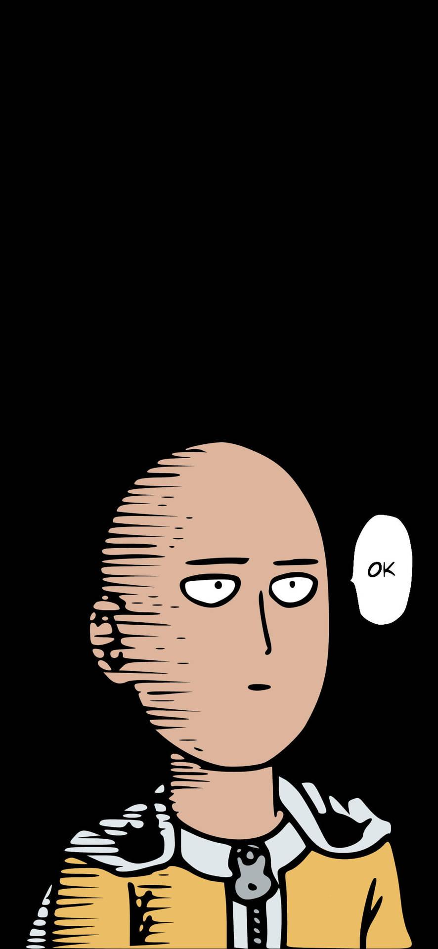 886x1920 Download Amoled Android One Punch Man Saitama Wallpaper