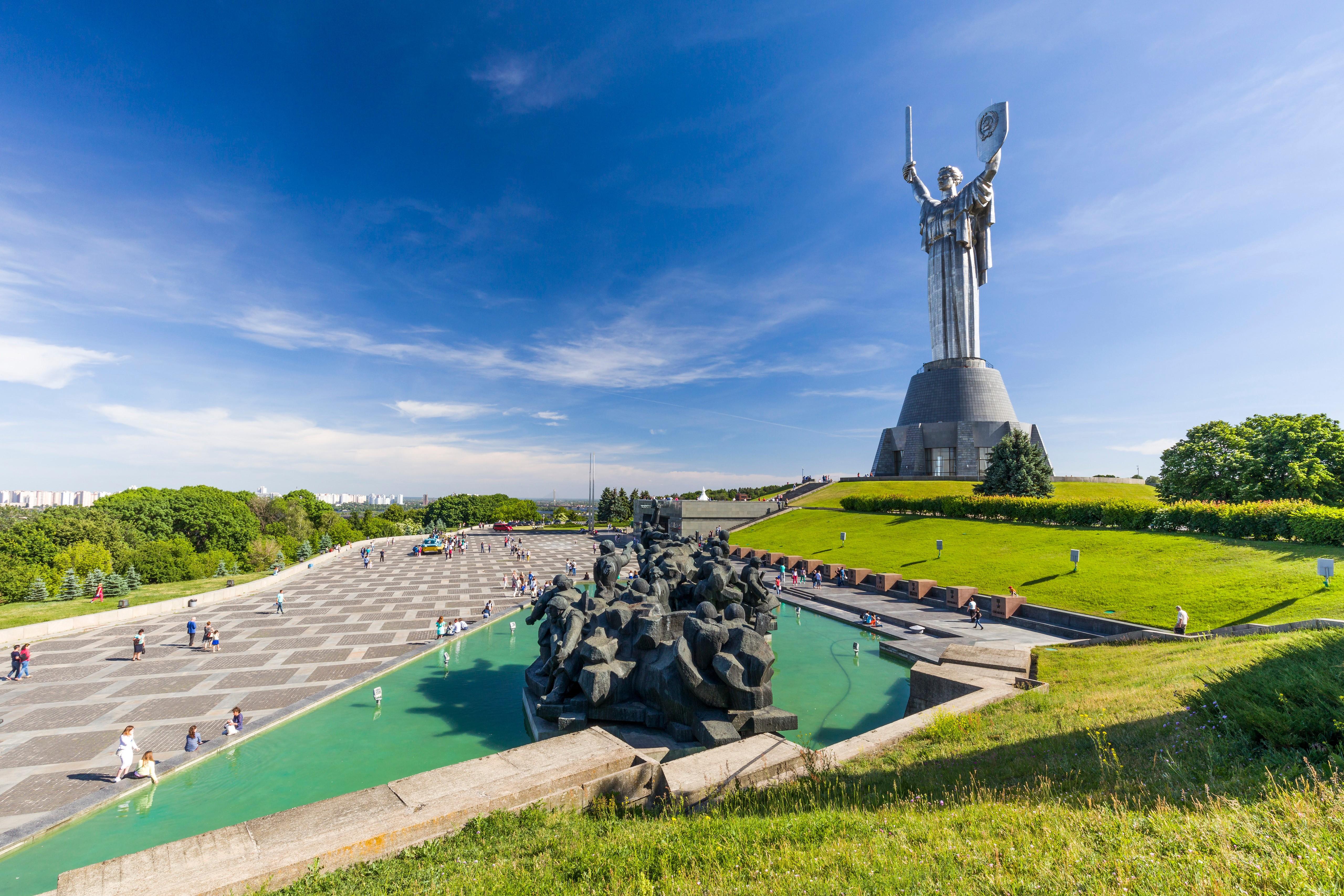 5120x3413 4K, 5K, Mother Homeland, Ukraine, Kiev, Sculptures, Sky, Monuments Gallery HD Wallpaper