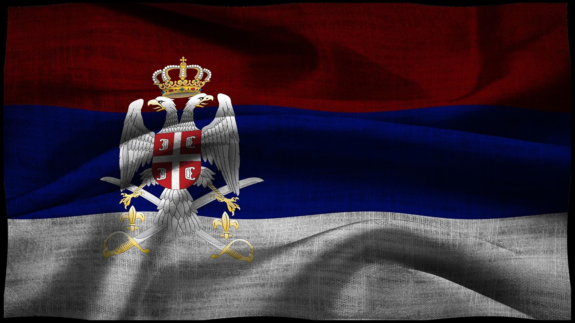 1920x1080 Desktop Wallpaper Serbia Double Headed Eagle Flag 1920x1080