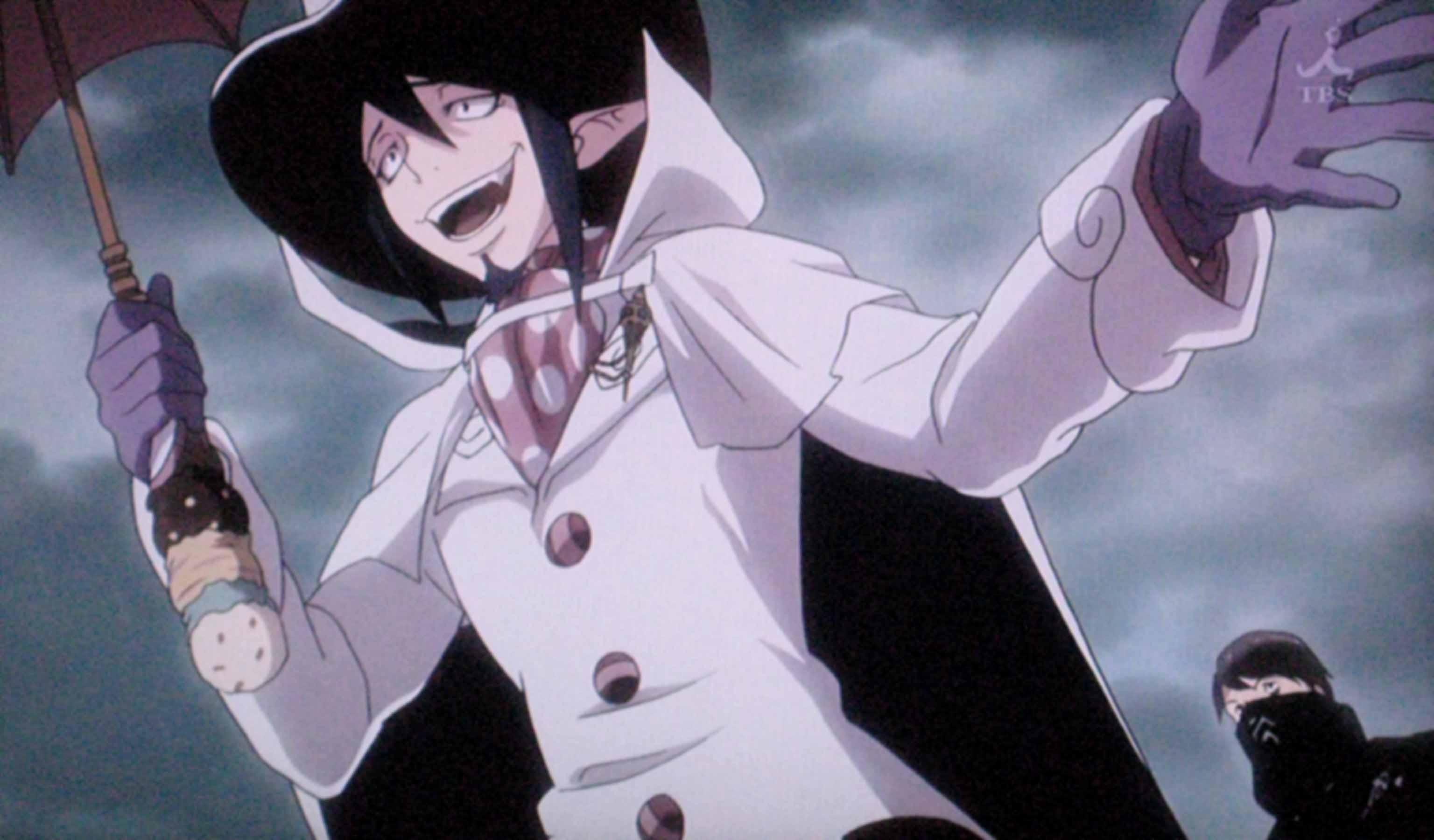 3072x1800 Anime anime boys Ao no Exorcist umbrellas Mephisto Pheles wallpaperx1800