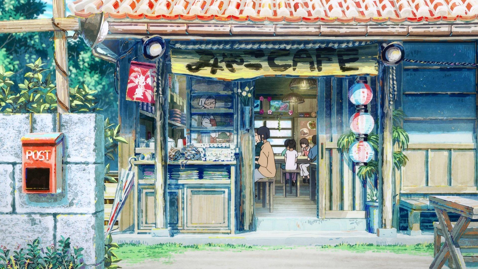 1920x1080 Anime Background Art no Étranger Art Director. Yumiko Kuga