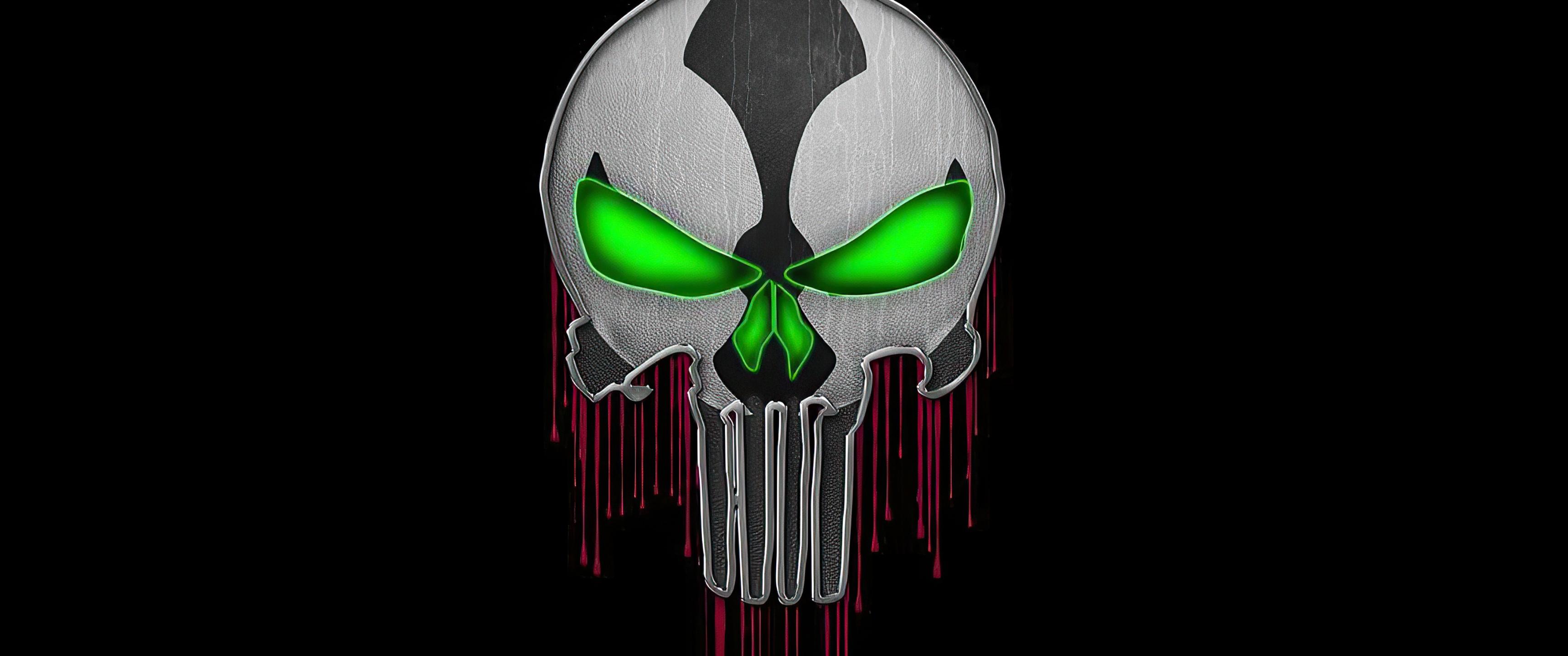3440x1440 Spawn Wallpaper 4K, Skull, Punisher, Graphics CGI