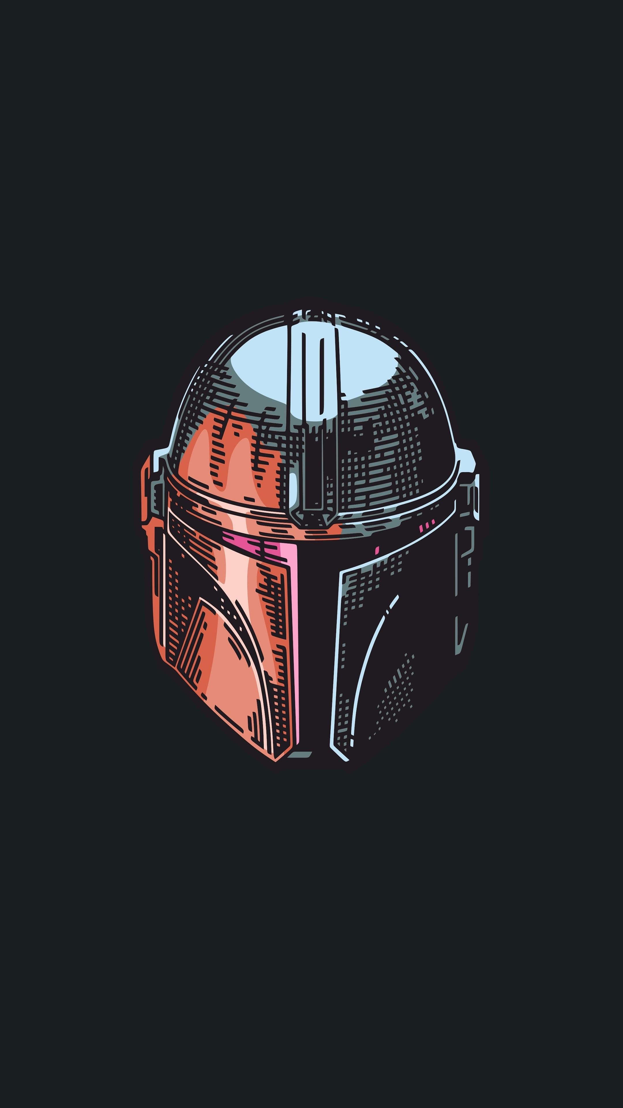 2160x3840 Download wallpaper 2160x3840 the mandalorian, minimal, mask, 2160p, sony xperia z5 premium dual, 2160x3840 HD background, 25602