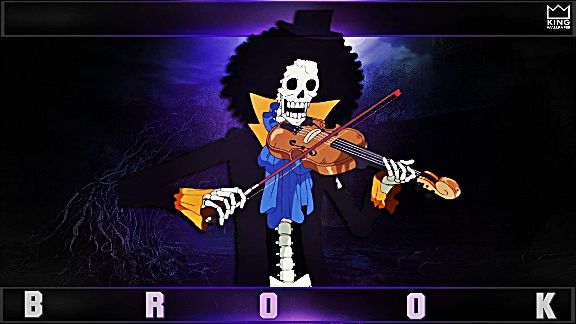 1920x1080 Brook One Piece Wallpaper. Bajak laut, Musisi, Manga
