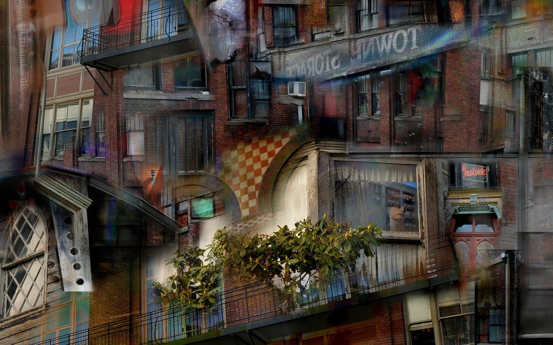 1920x1200 urban, Abstract, Architectural, Detail, City, Project, Building, Psychedelic, Surreal Wallpaper HD / Desktop and Mobile Background