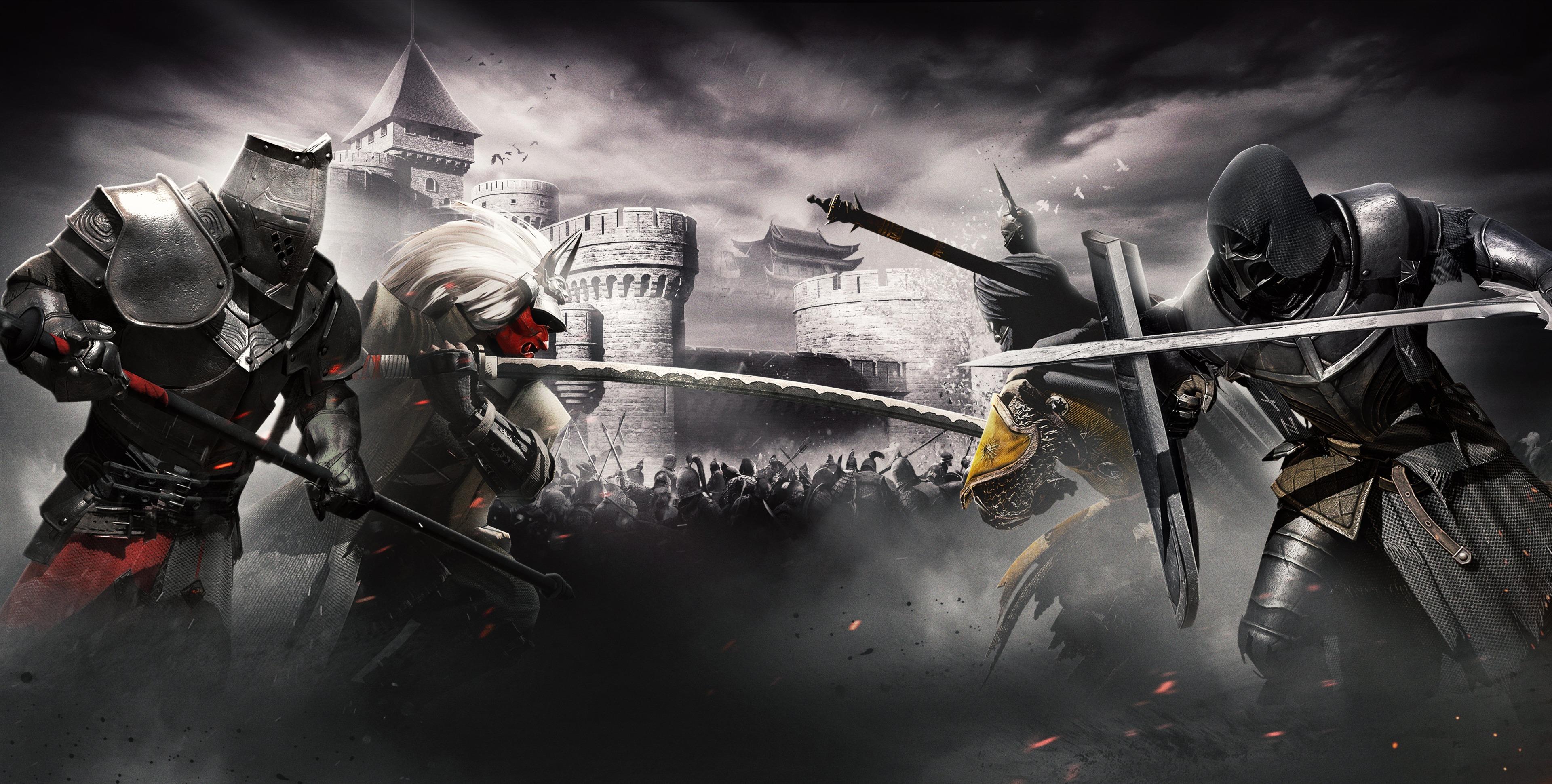 3840x1940 Sword, Armor, Samurai, Conquerors Blade, Knight, Warrior Gallery HD Wallpaper