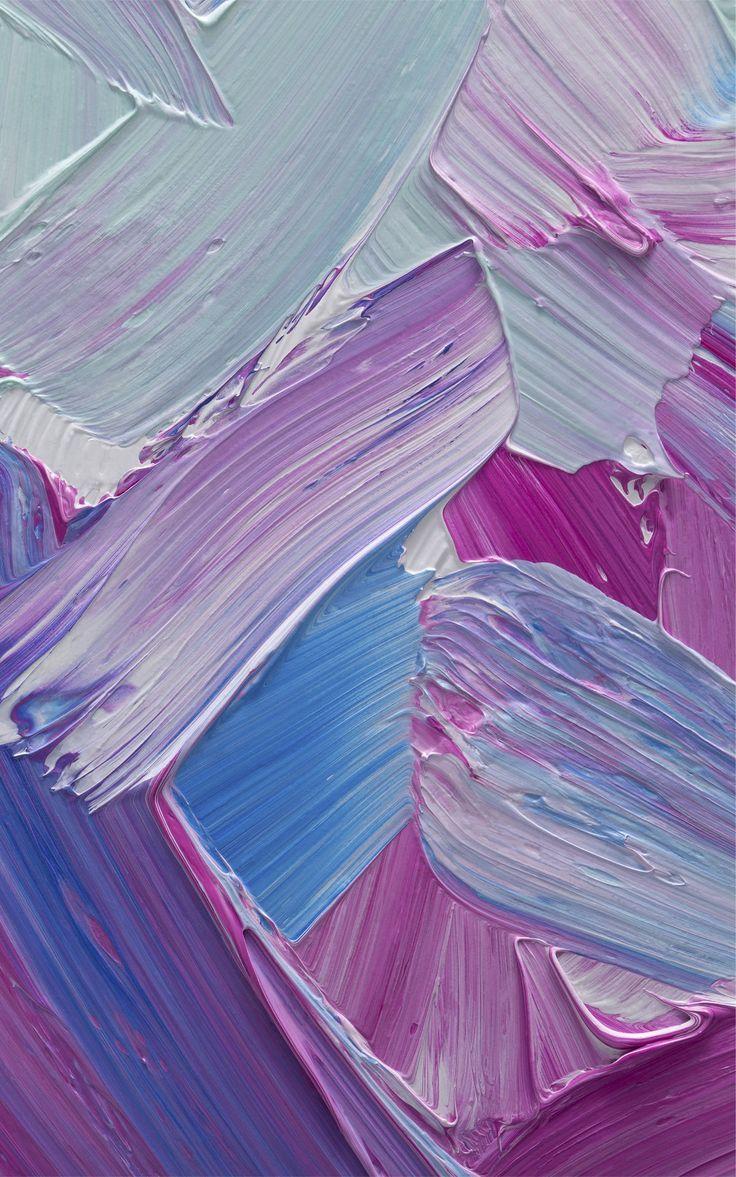 736x1177 Blue & Pink Mixed Paint Brush Effect Wallpaper Mural. Hovia. Papel tapiz abstracto, Fondos de pantalla de iphone, Fondos acuarela
