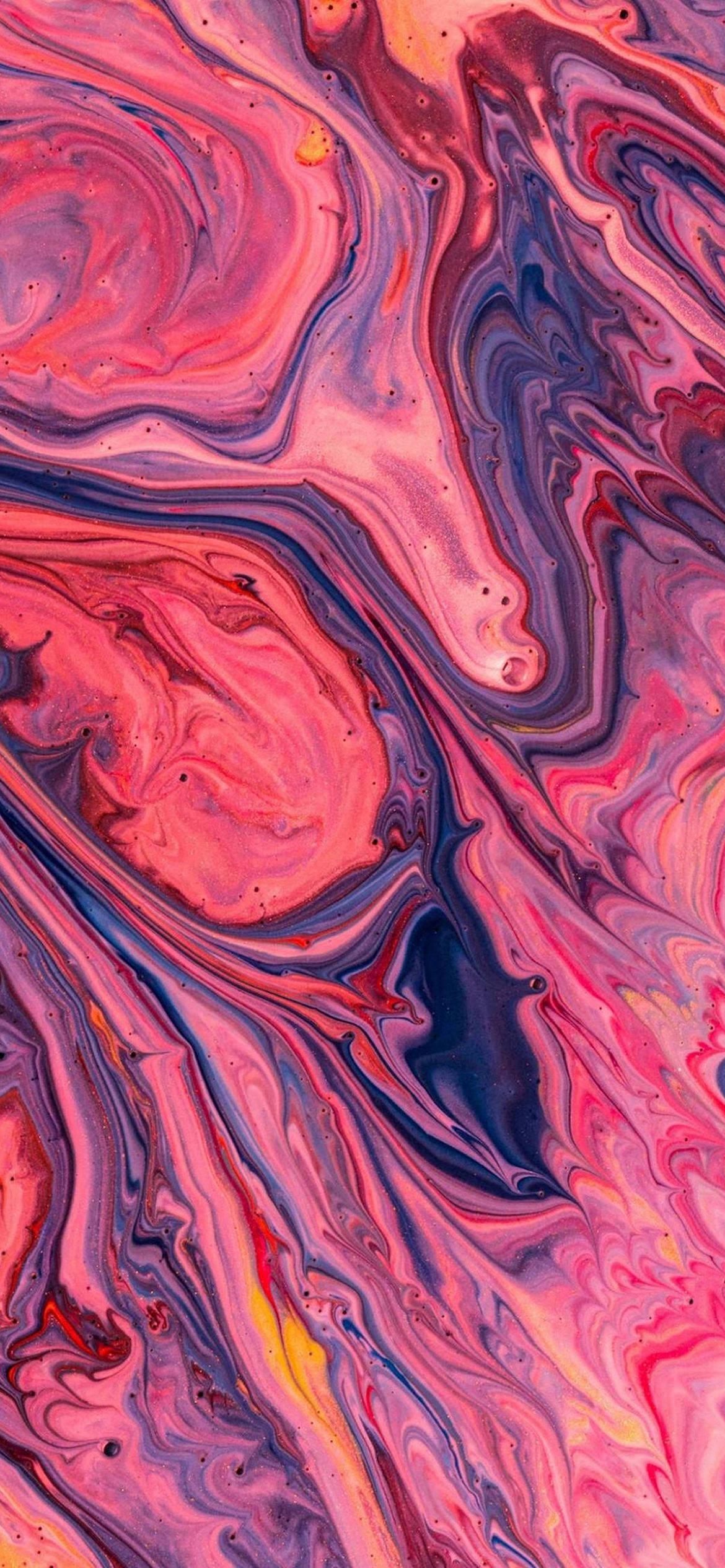 1170x2532 Download Pink Blue Mix iPhone Amoled Wallpaper