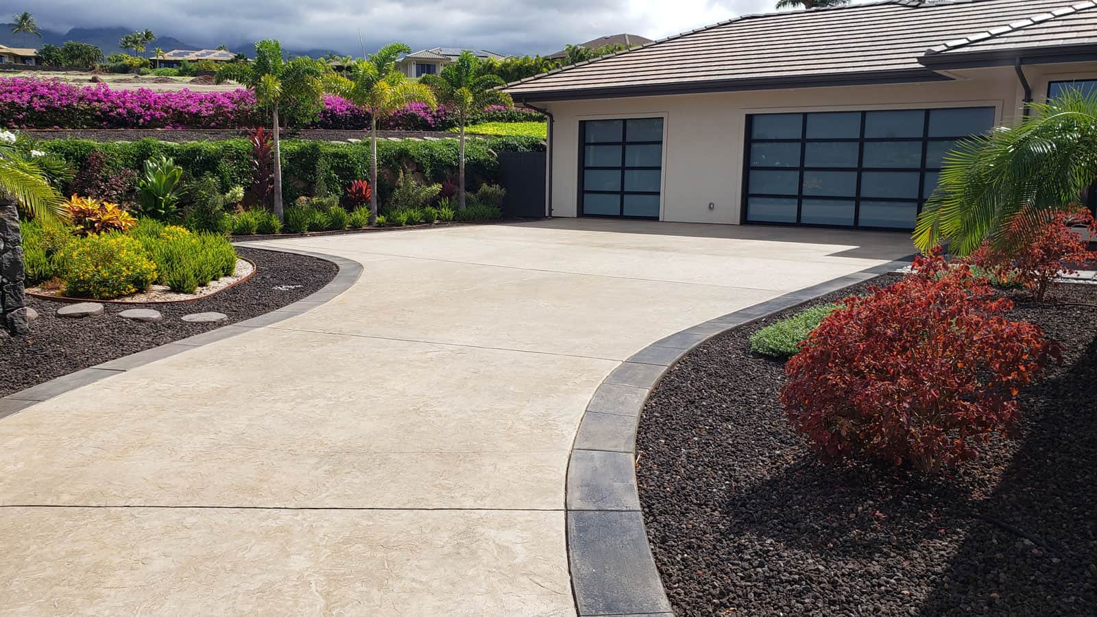 1600x900 Stamped Concrete Driveways Custom Homes, HI
