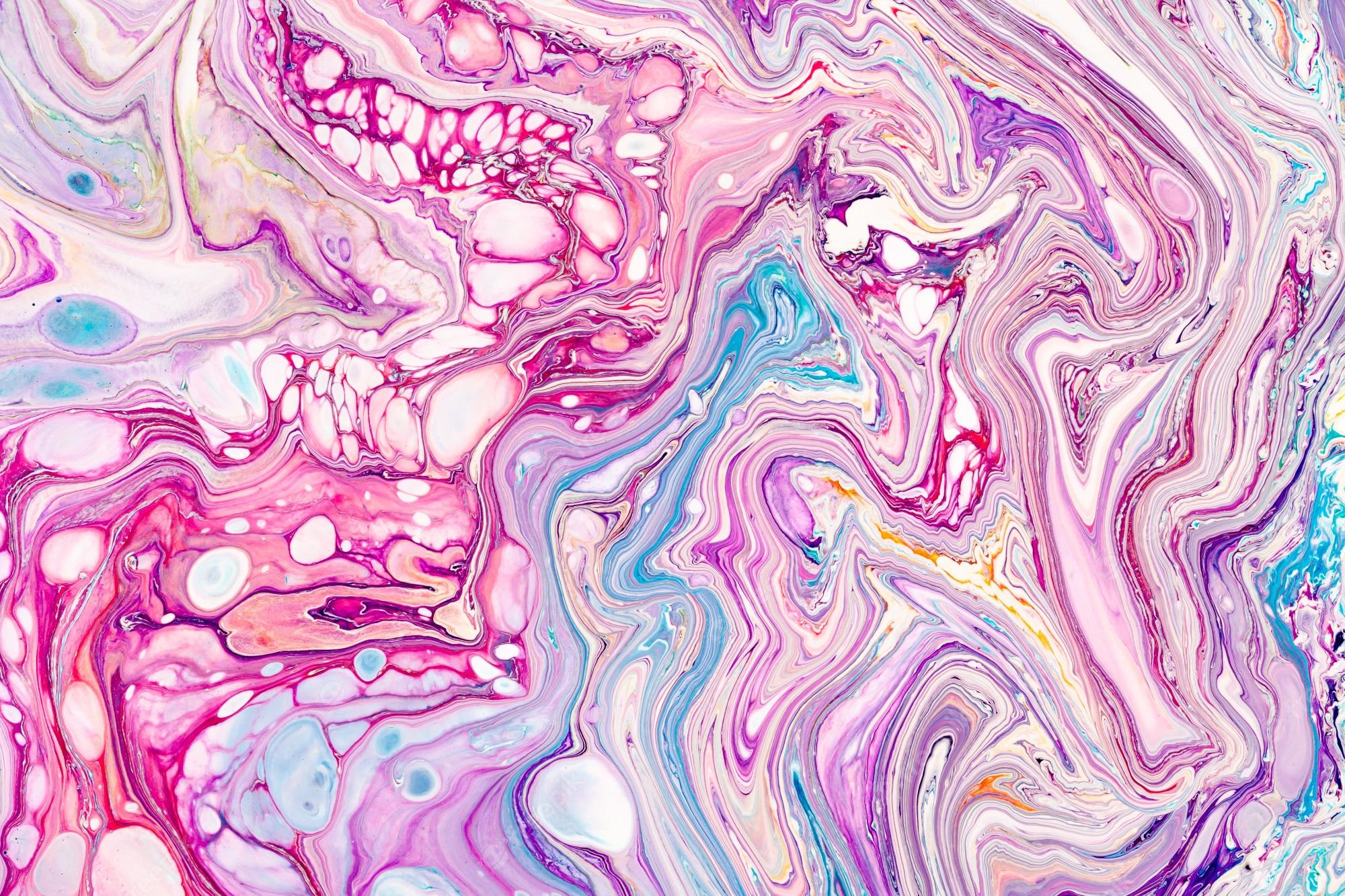 2000x1333 Premium Vector. Oil paint mix abstract background. rainbow marble texture. acrylic liquid flow colorful wallpaper