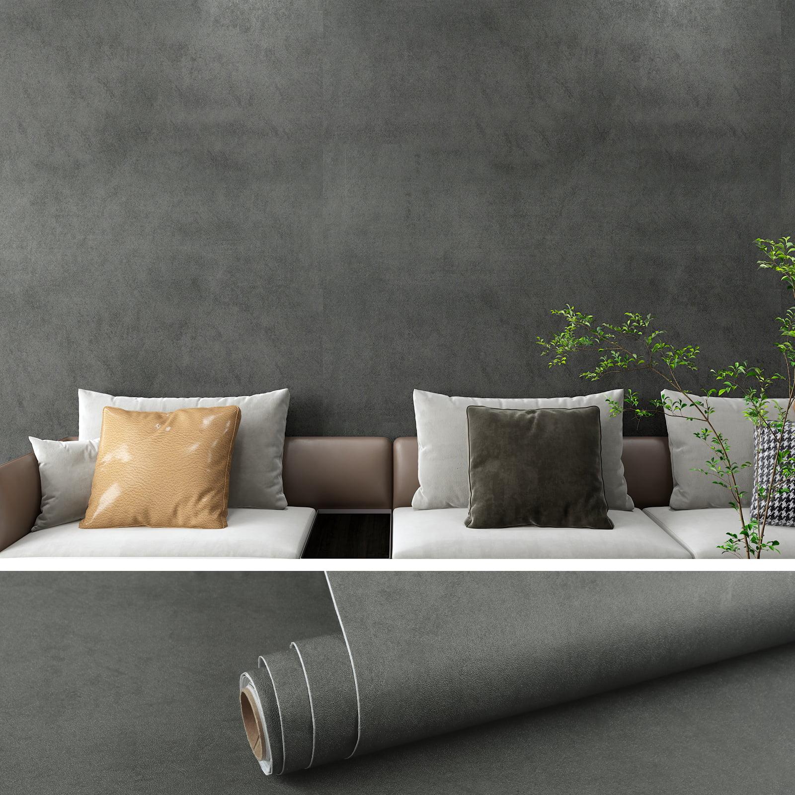 1600x1600 VEELIKE Concrete Peel and Stick Wallpaper 15.7''x118.1'' Self Adhesive Cement Concrete Contact Paper Waterproof Textured Wall Paper Removable Countertops Thick Vinyl Film for Kitchen Bathroom Cabinets