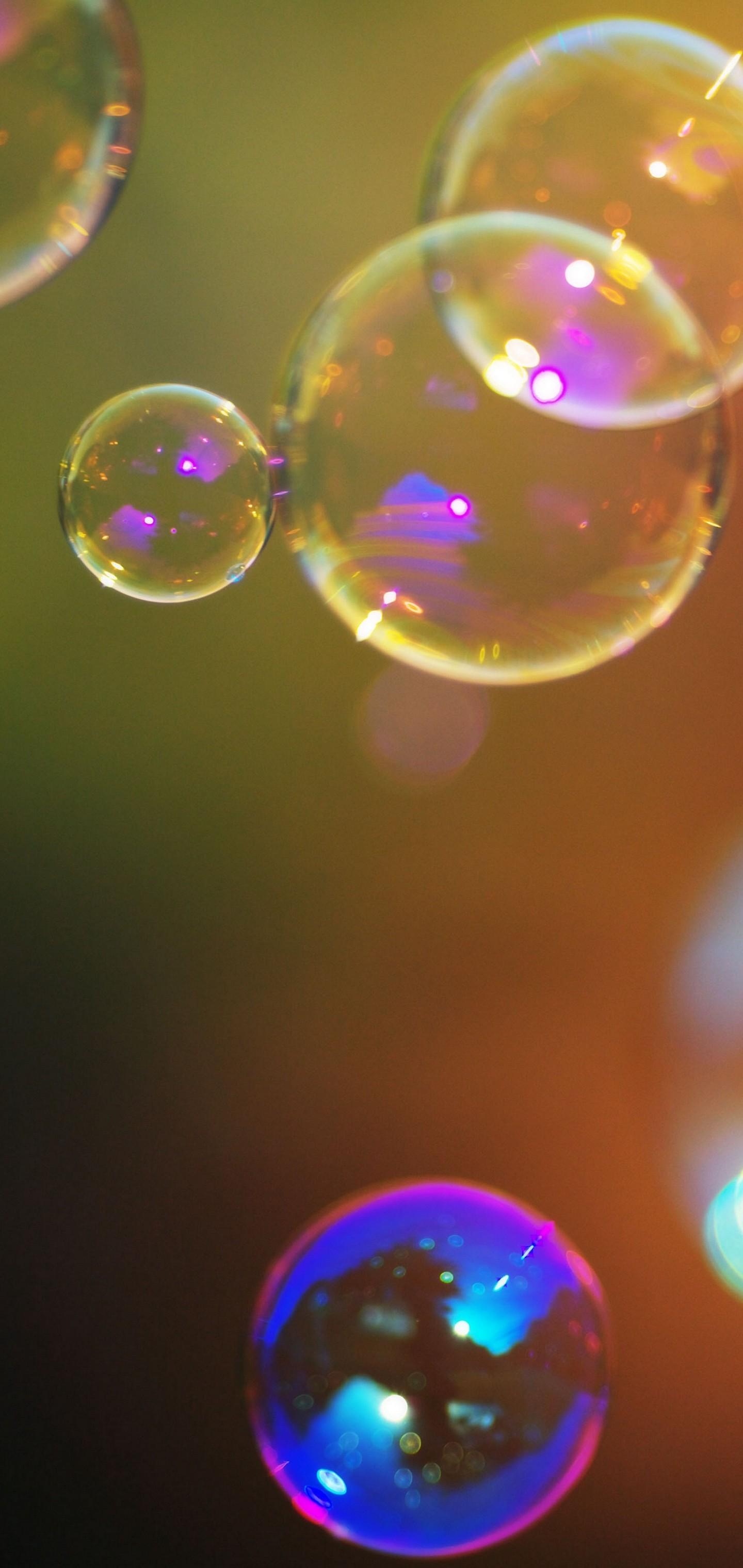 1440x3040 Abstraction Shiny Red Bubbles Wallpaper - [1440x3040]