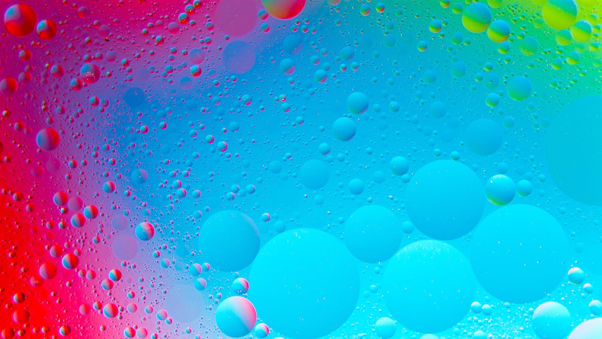 1920x1080 Red blue green vibrant abstract bubbles