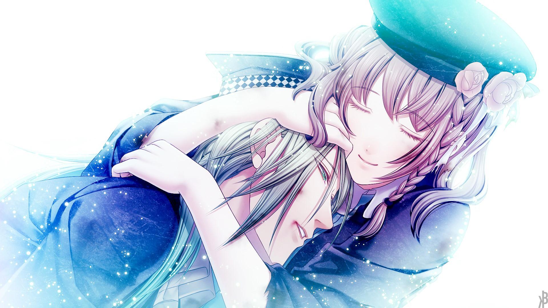 1920x1080 hat, love, closed eyes, Amnesia: Memories, Ukyo, anime girls, anime boys Gallery HD Wallpaper
