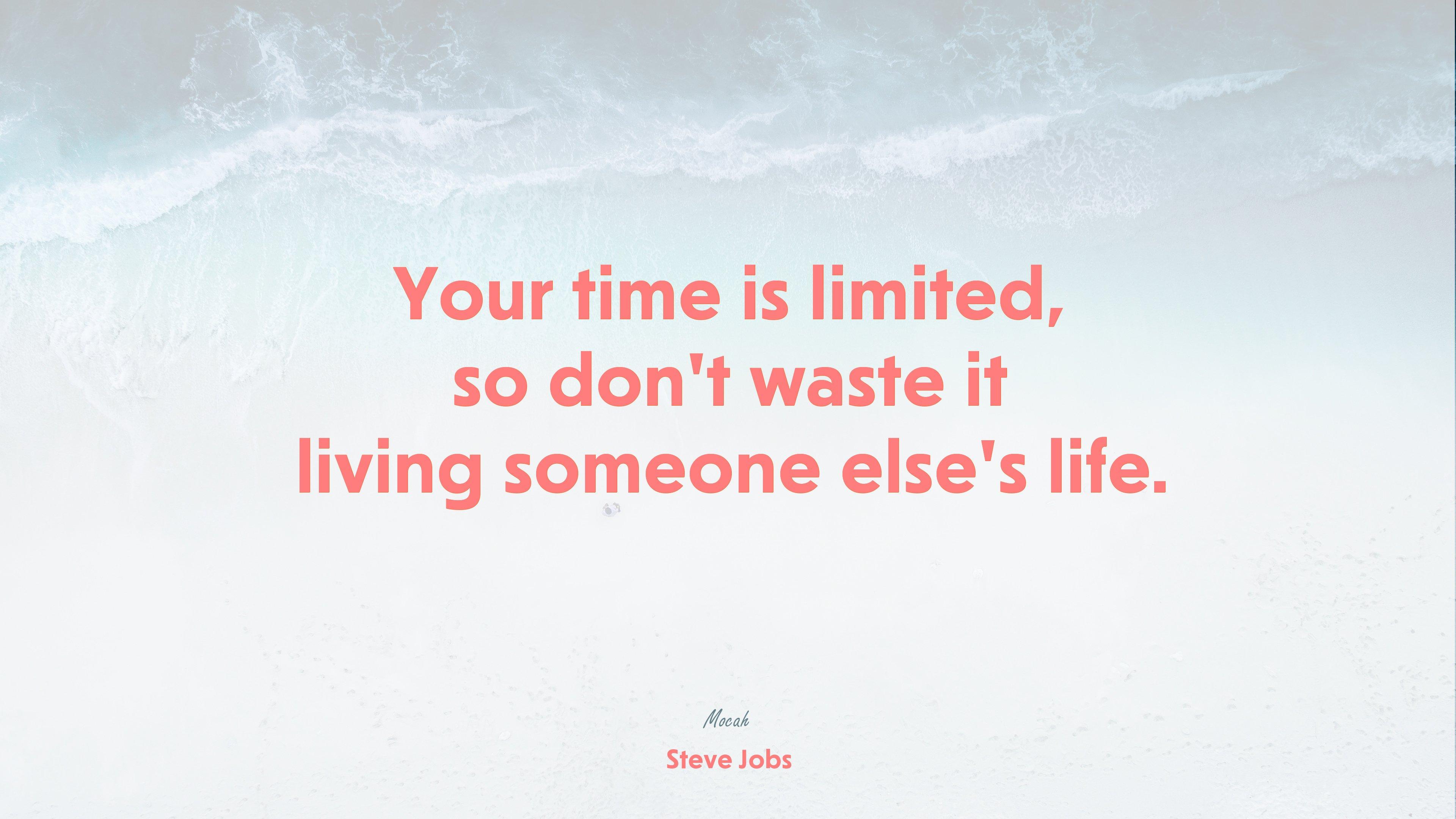 3840x2160 life related quote wallpaper, Steve Jobs quote Gallery HD Wallpaper