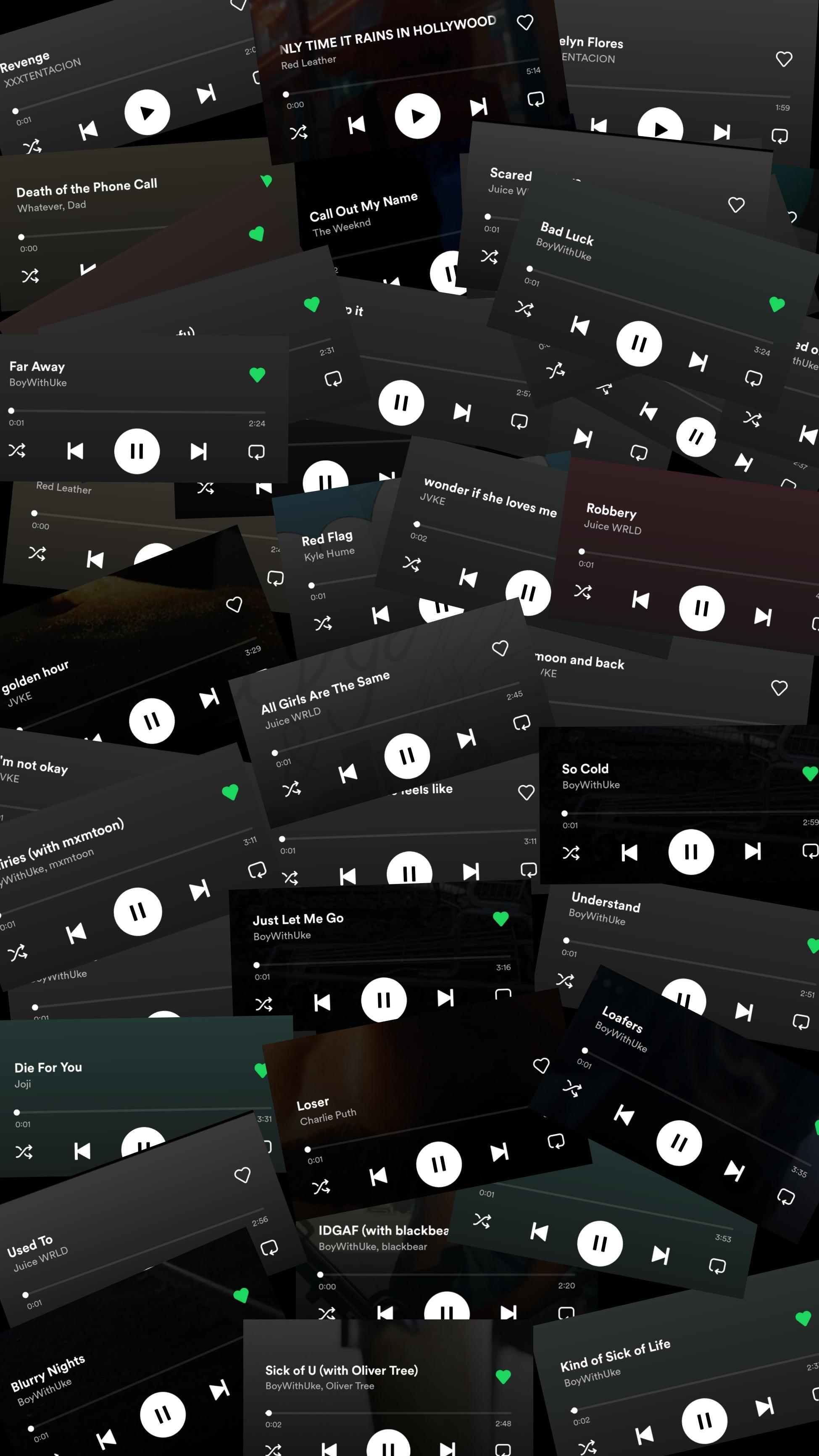 1949x3464 wallpaper of some songs including boywithuke's