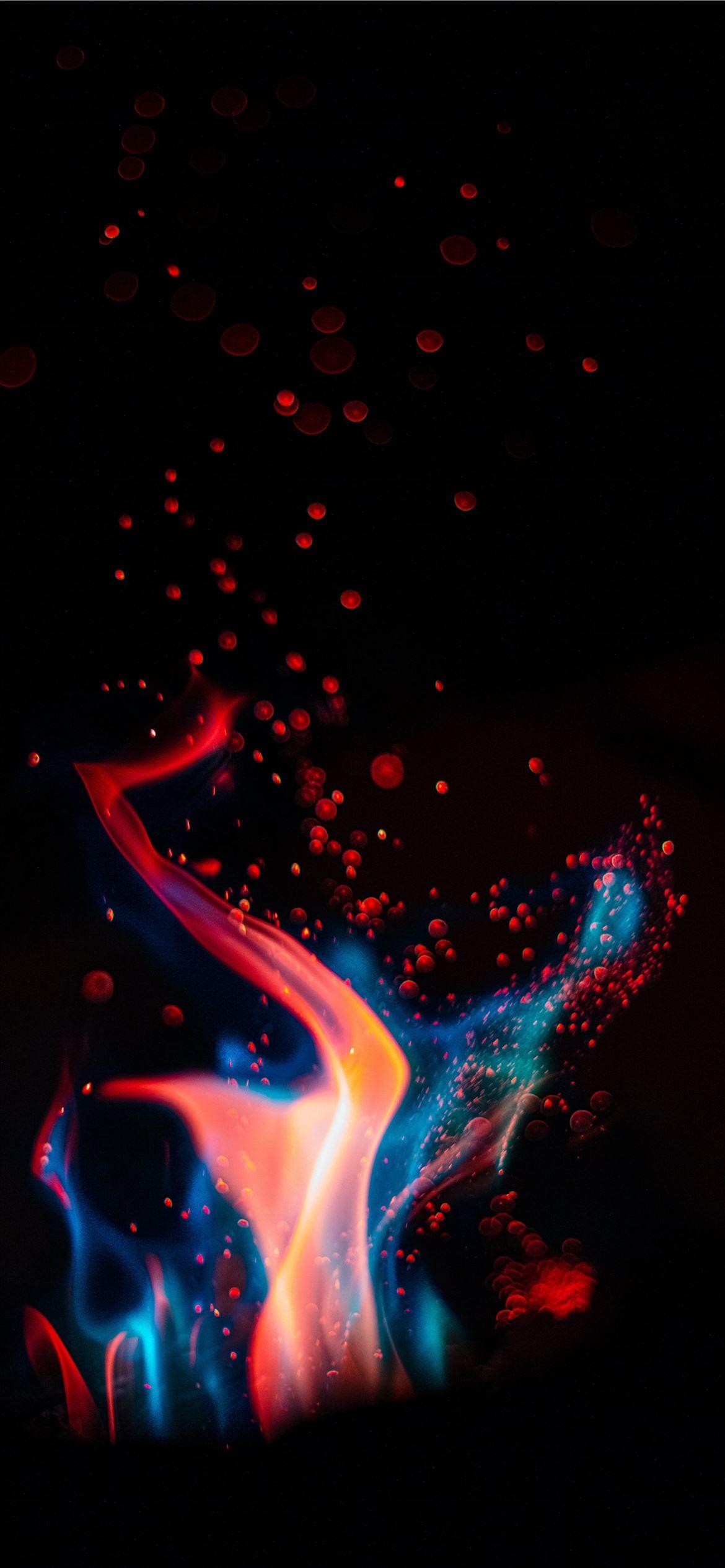 1170x2532 red and blue fire digital wallpaper iPhone 12 Wallpaper Free Download