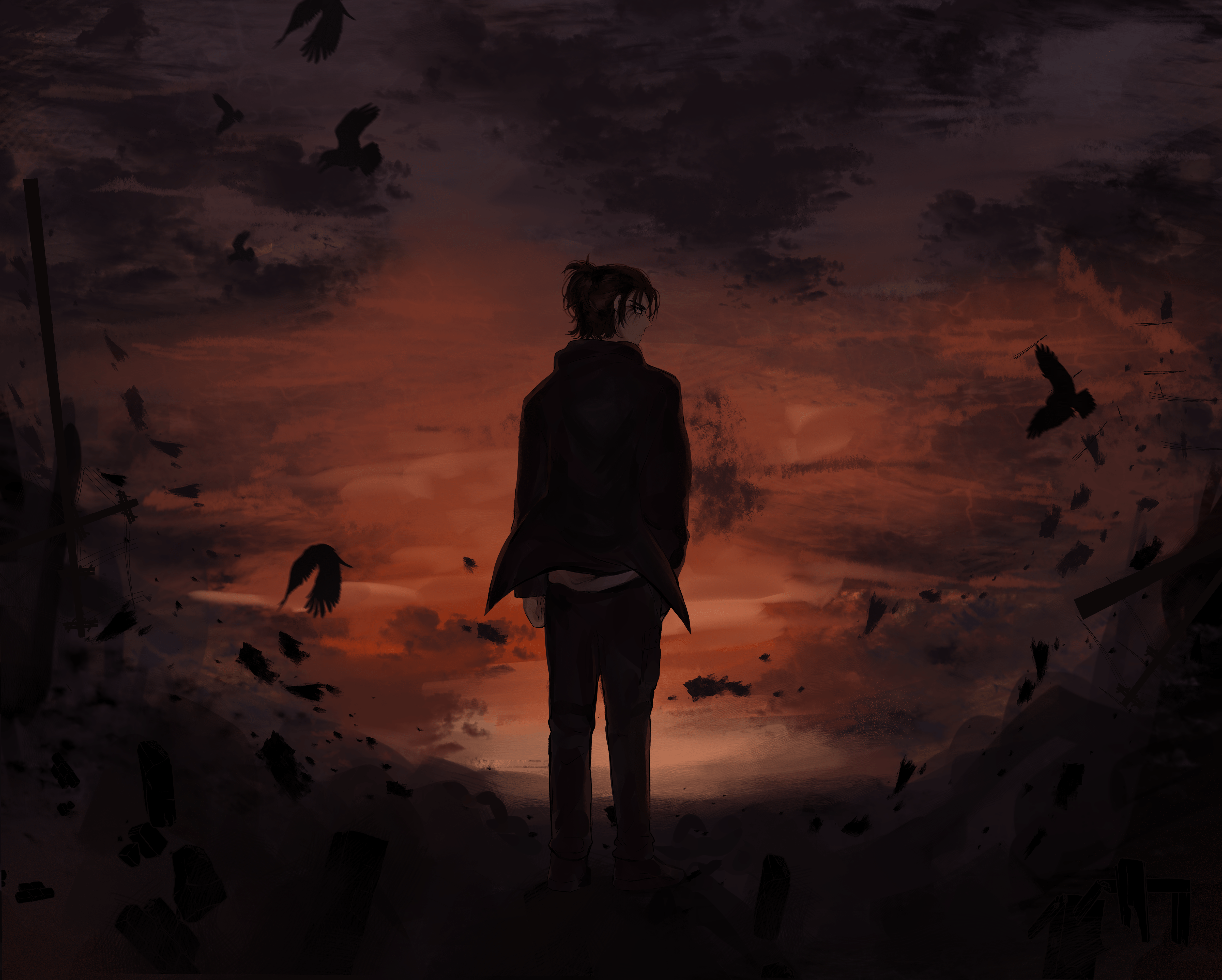 4808x3858 4K Eren Yeager Wallpaper and Background Image