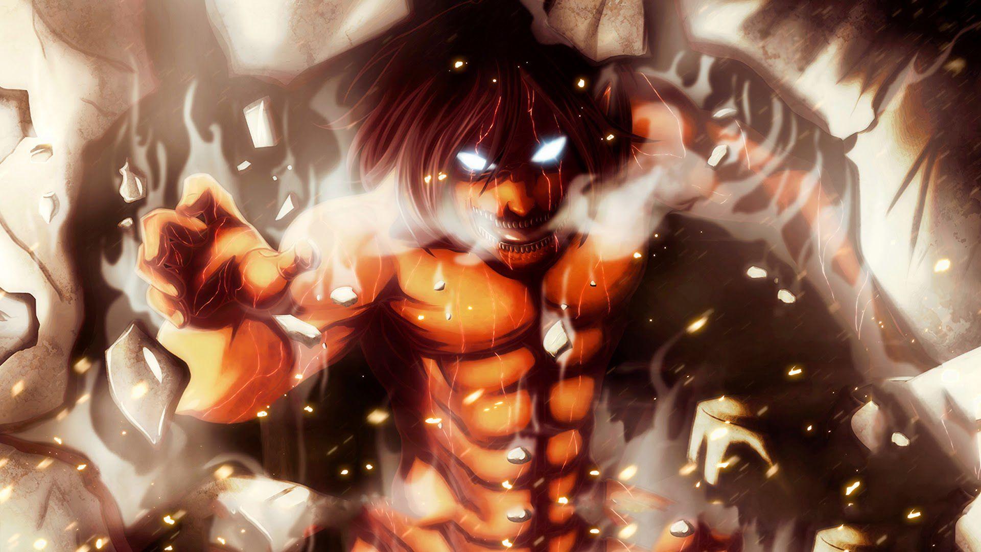 1920x1080 Free download Eren Yeager titan Computer Wallpaper Desktop Background [1920x1080] for your Desktop, Mobile & Tablet. Explore Attack On Titan Eren Yeager Wallpaper. Attack on Titan Wallpaper, Attack on