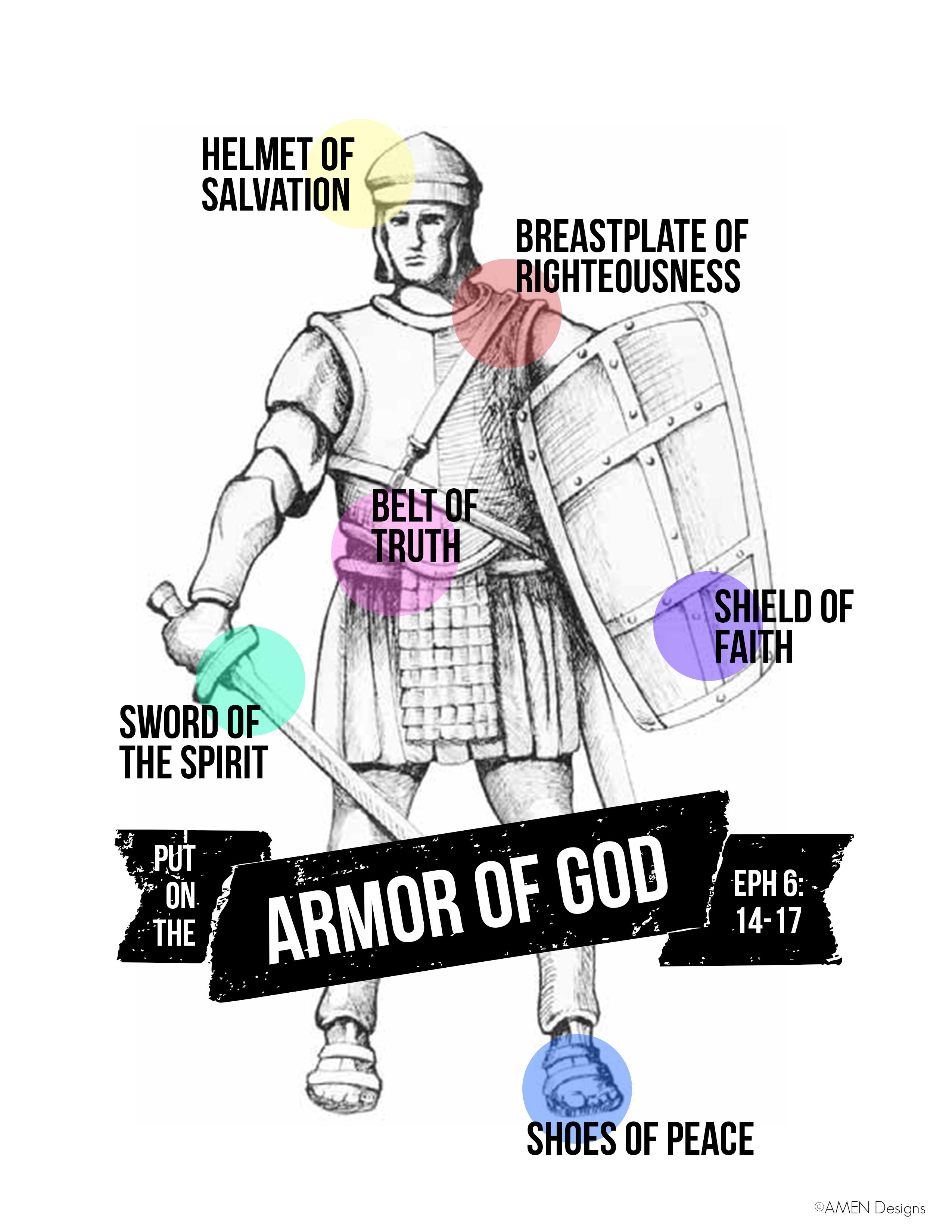 2550x3300 Armor of God FREE Printable Art