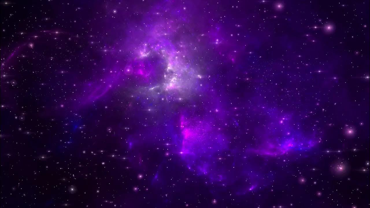 1280x720 Purple Classic Galaxy 60:00 Minutes Space Wallpaper Longest FREE Motion Background HD 4K 60fps