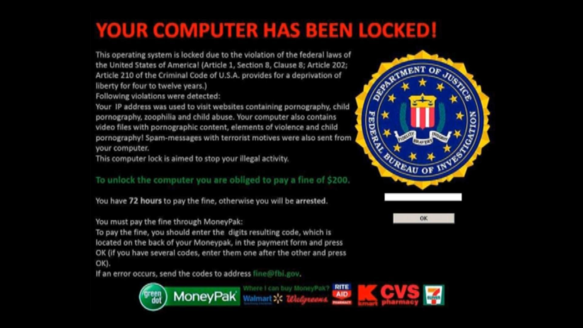 1920x1080 FBI Warning Wallpaper