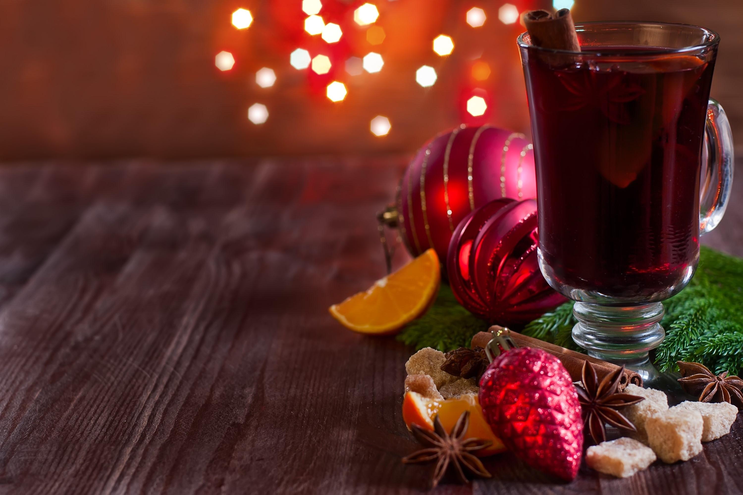 3000x2000 Mulled wine, Drinks, Christmas, Balls Gallery HD Wallpaper
