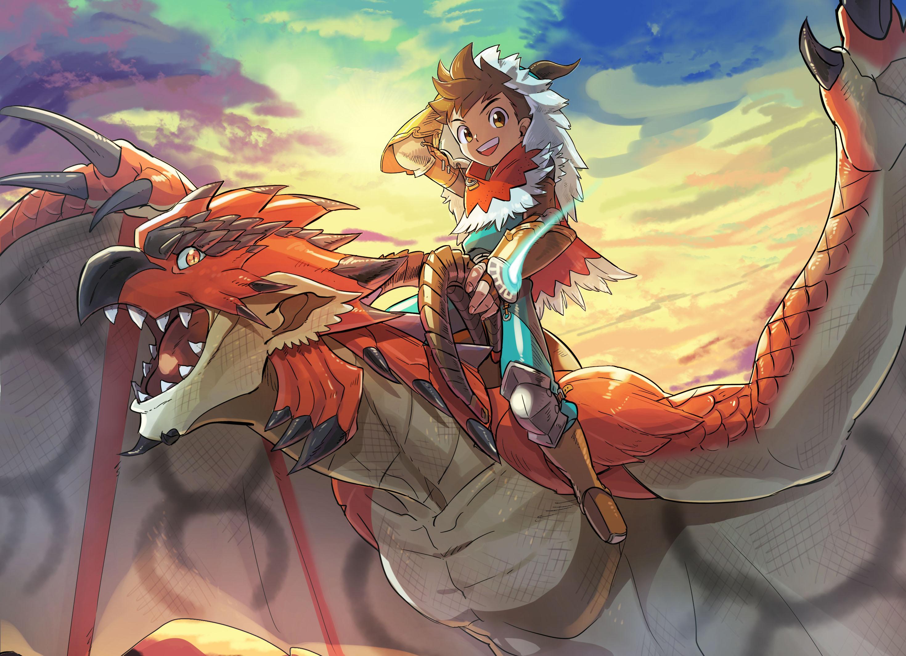 2940x2127 Monster Hunter Stories, Rathalos (Monster Hunter), Lute (Monster Hunter Stories) Gallery HD Wallpaper