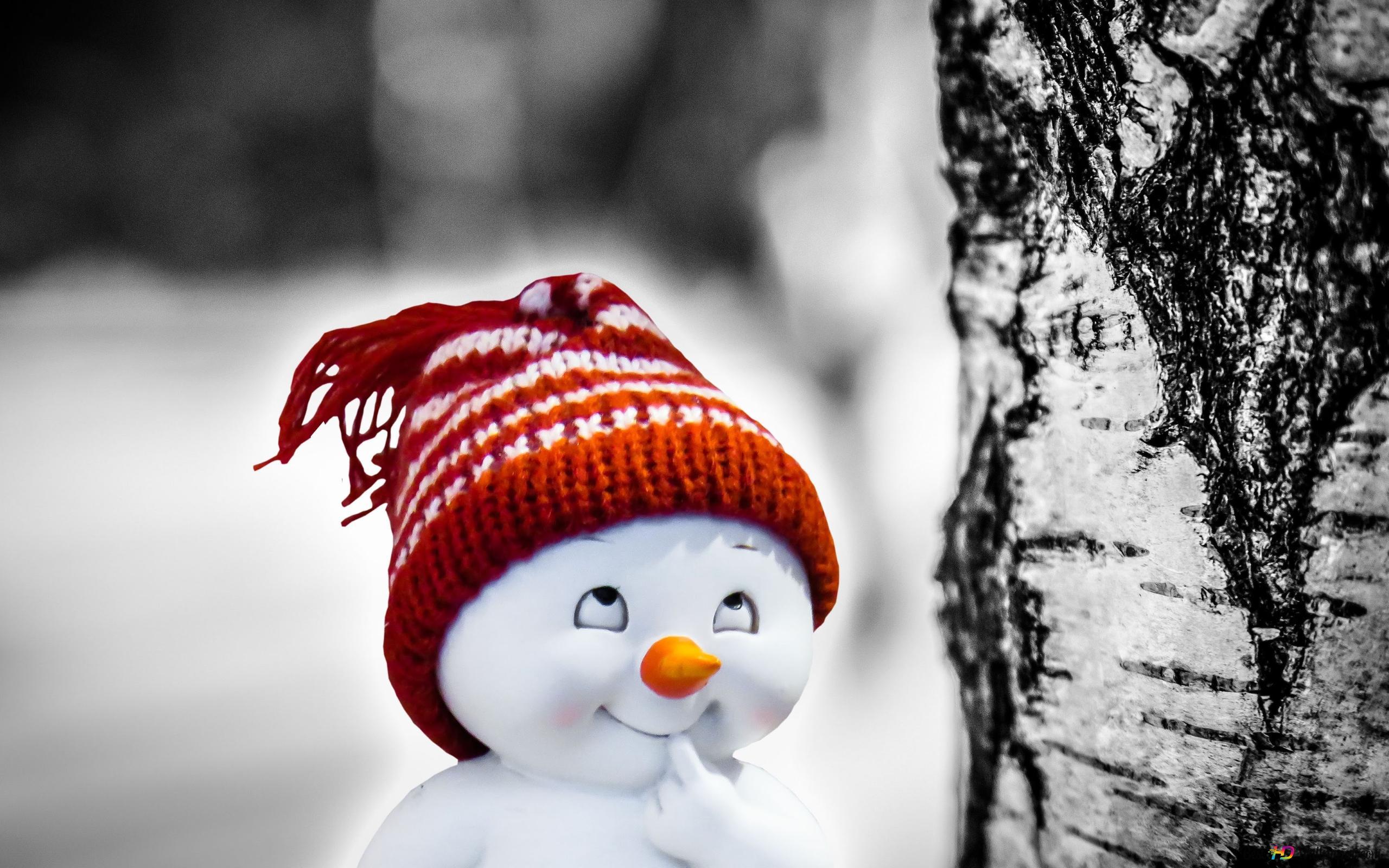 2560x1600 Cutie Snowman 4K wallpaper download