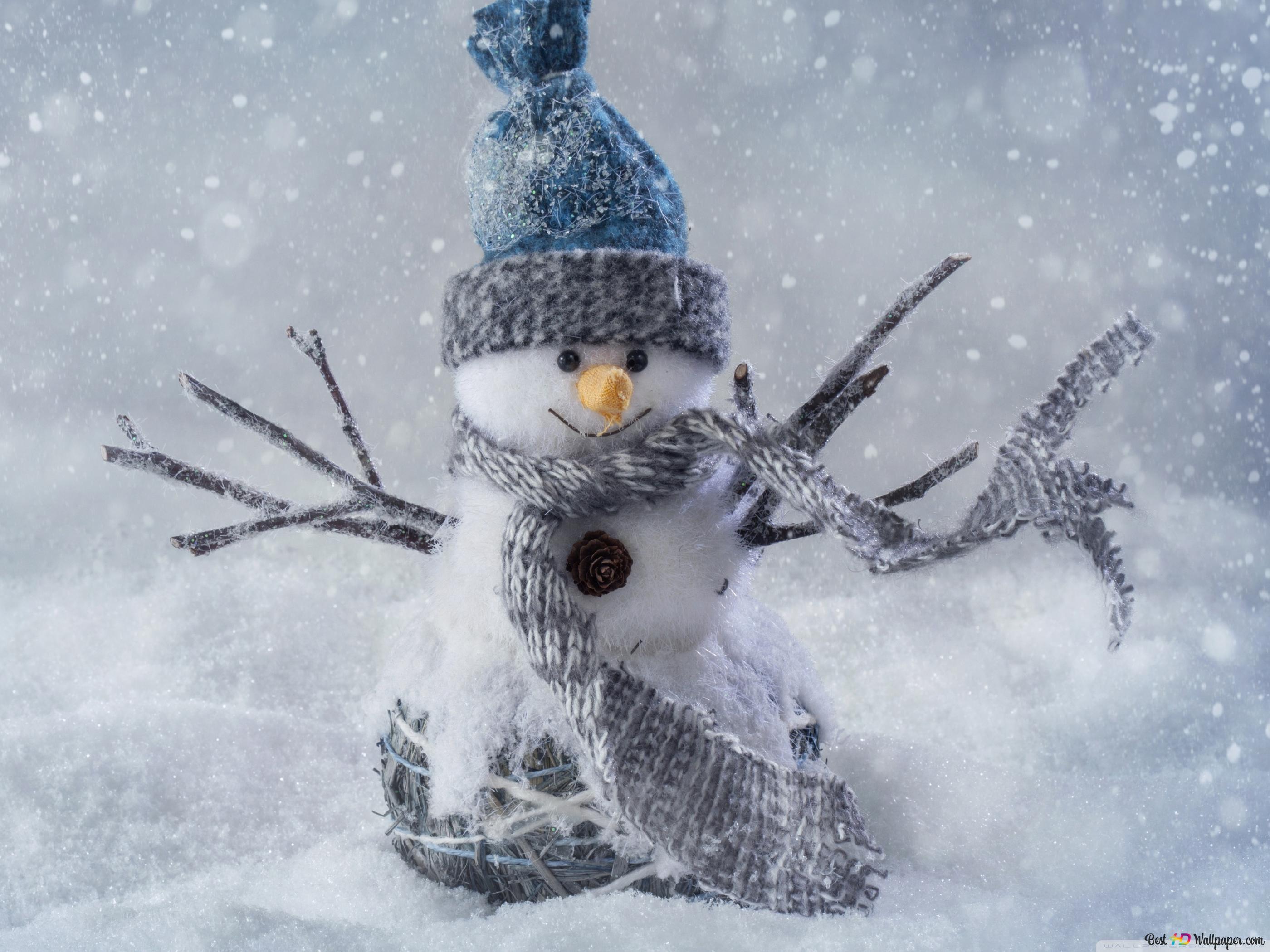 2800x2100 Christmas in snow 4K wallpaper download