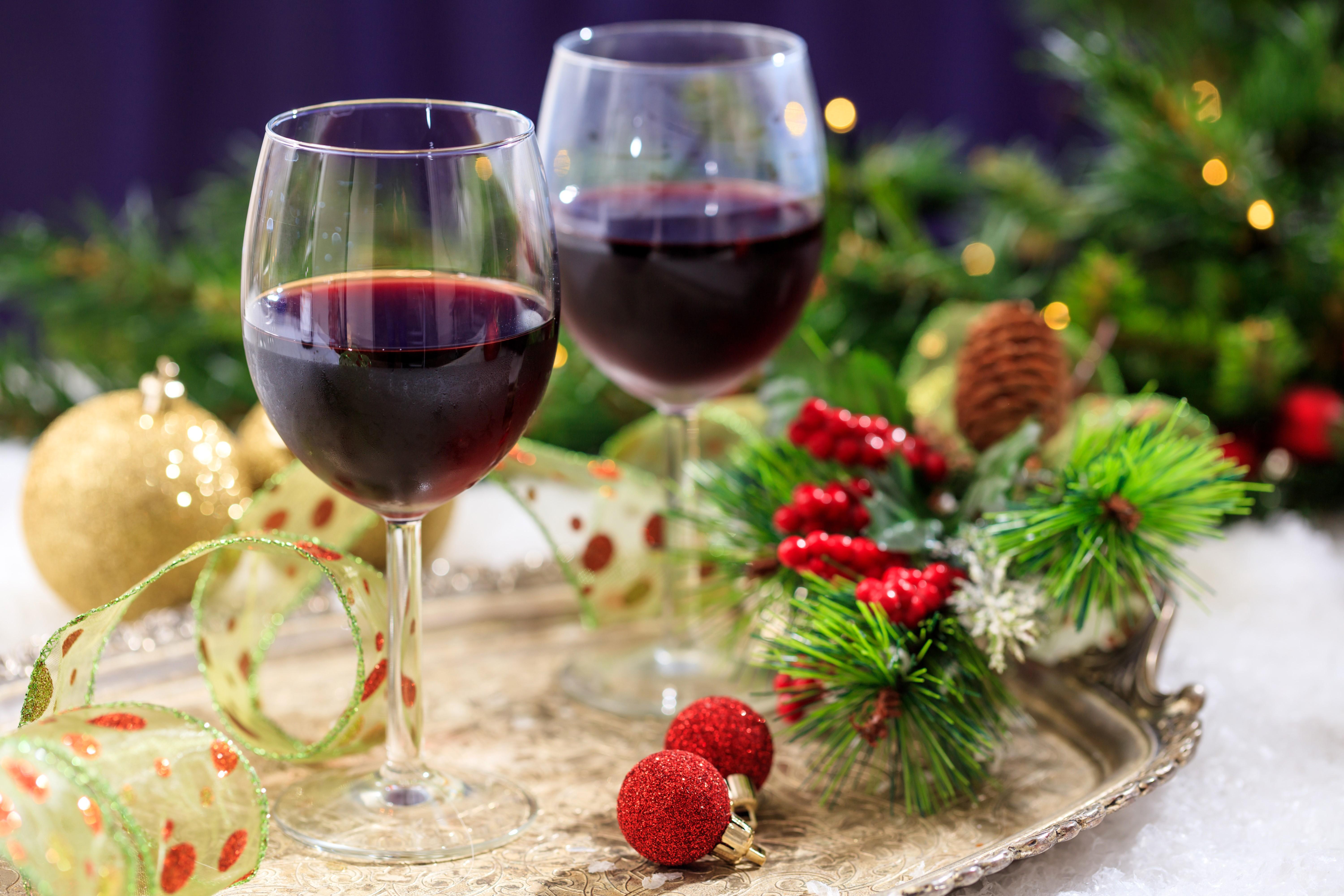 6000x4000 4K, 5K, 6K, Holidays, Christmas, Wine, Stemware Gallery HD Wallpaper